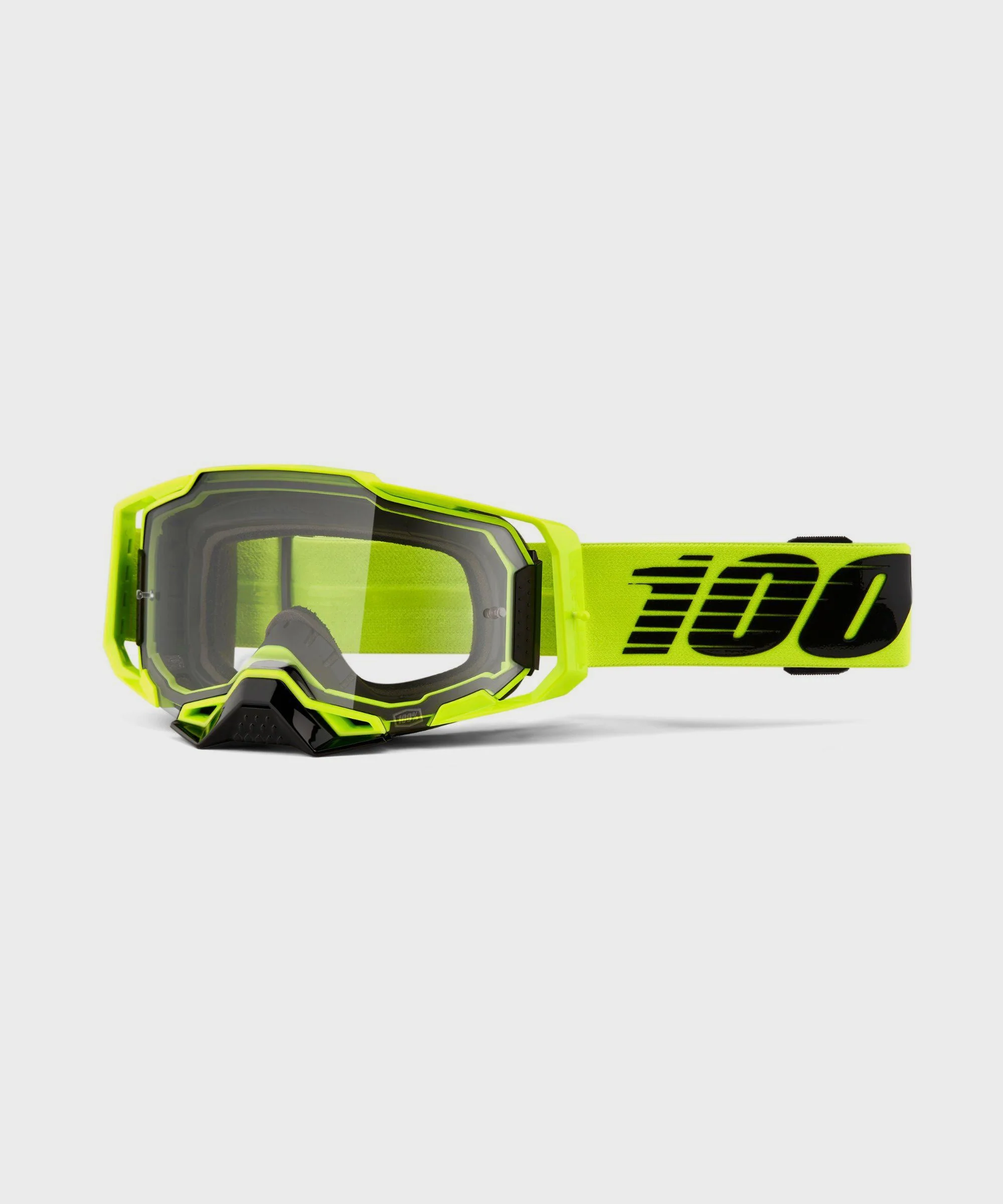 100% Armega Goggles Nuclear Citrus / Clear Lens