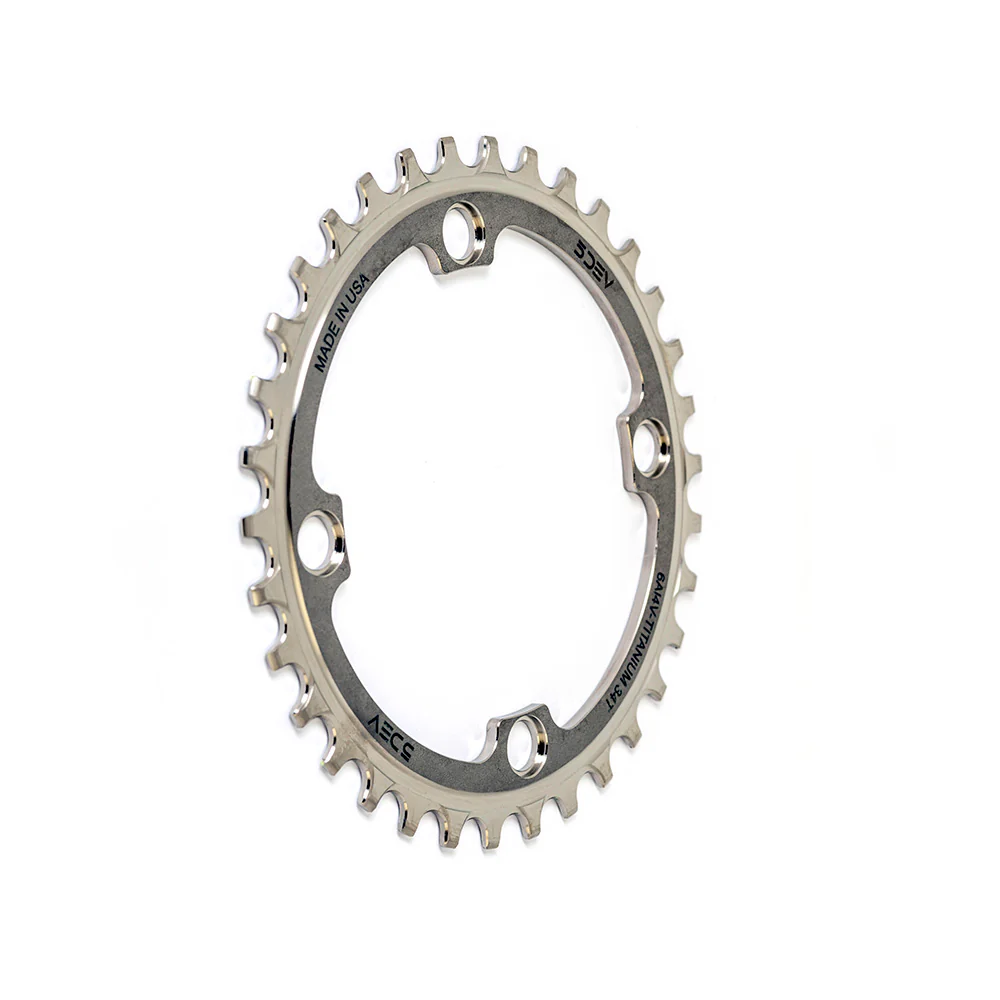 5Dev 104BCD Titanium Chainring Titanium - Image 4