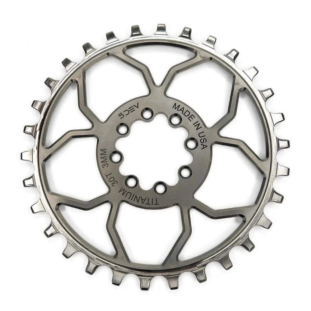 5Dev 8-Bolt Direct Mount Titanium Chainring - Image 2