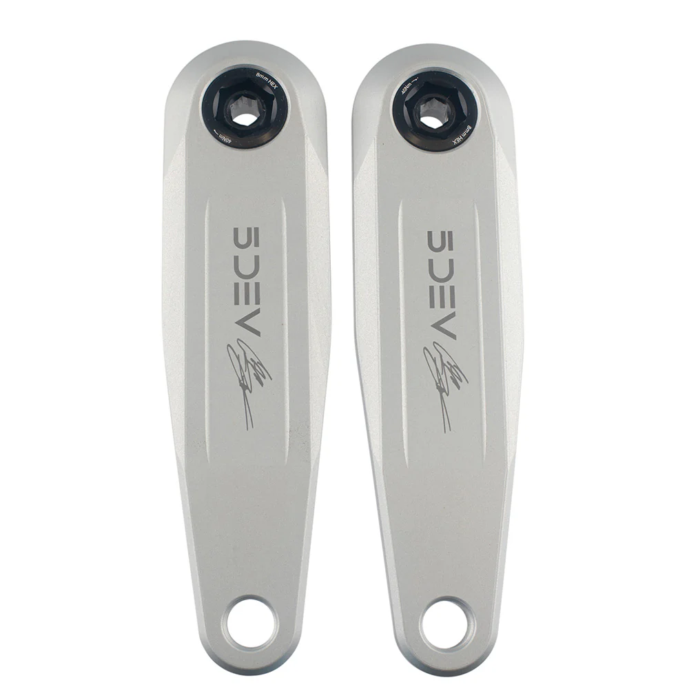 5Dev eBike Zink FR Crankset 150mm Raw Silver - Image 3