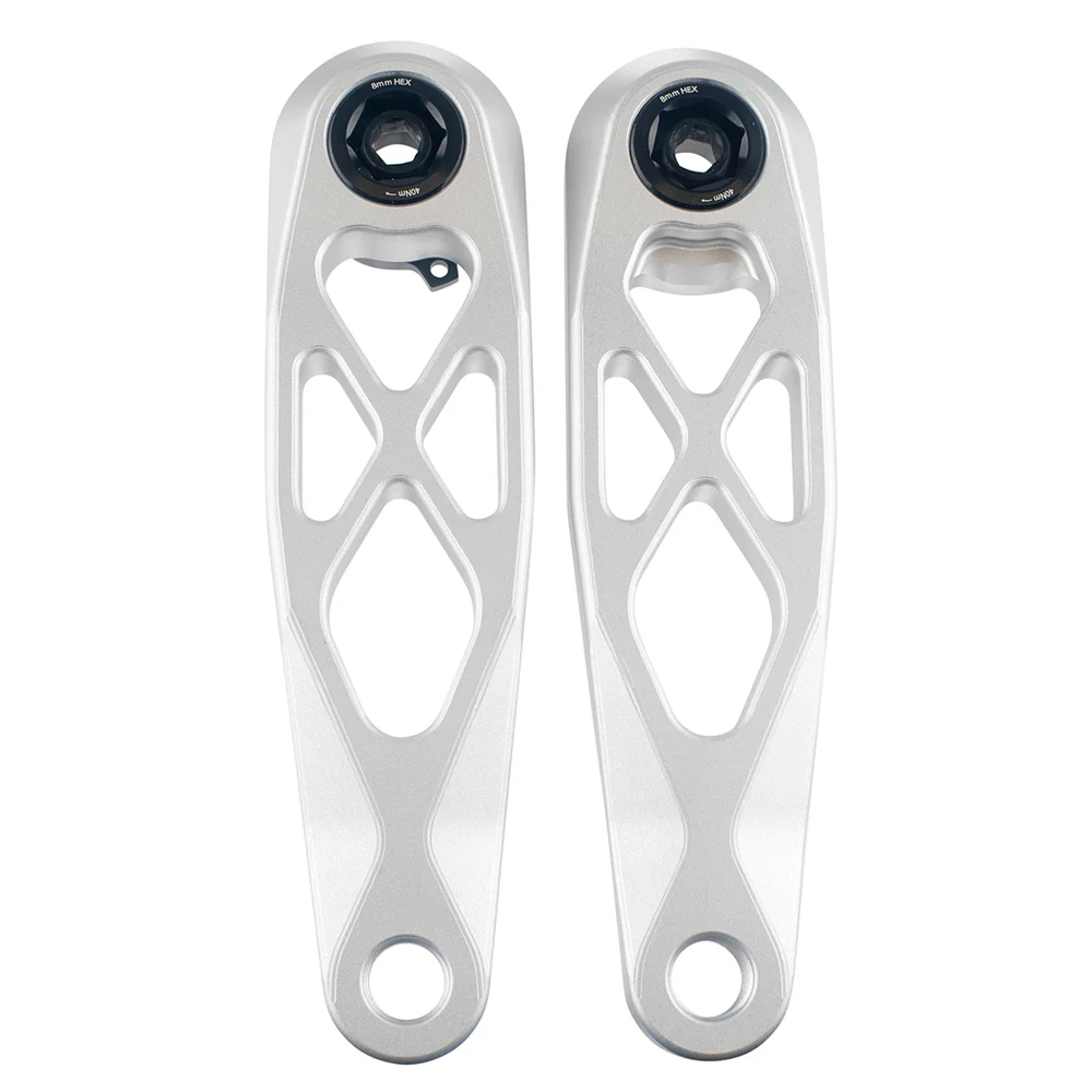 5Dev R-Spec Trail/Enduro Crank Arms 170mm Raw Silver - Image 2