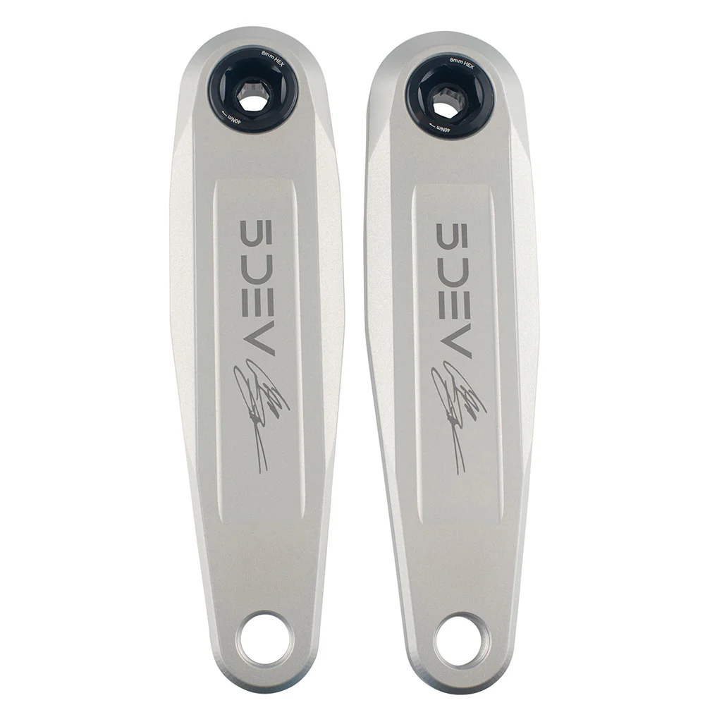 5Dev Zink FR Crank Arms 150mm Raw Silver - Image 2