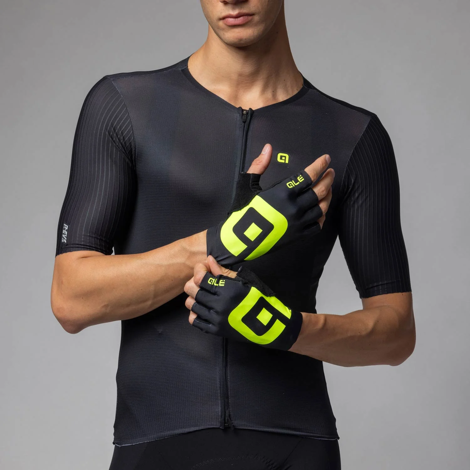 Ale Clothing Air Summer Mitts - XXL - Black-Yellow - Image 3