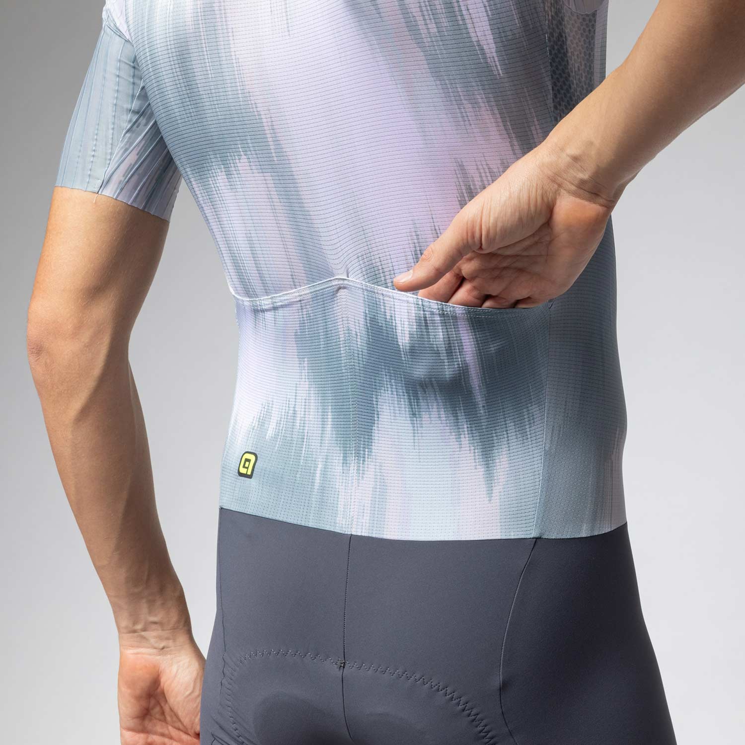 Ale Clothing Argon PR-E Short Sleeved Skinsuit - L - Grey PR-E - Image 6