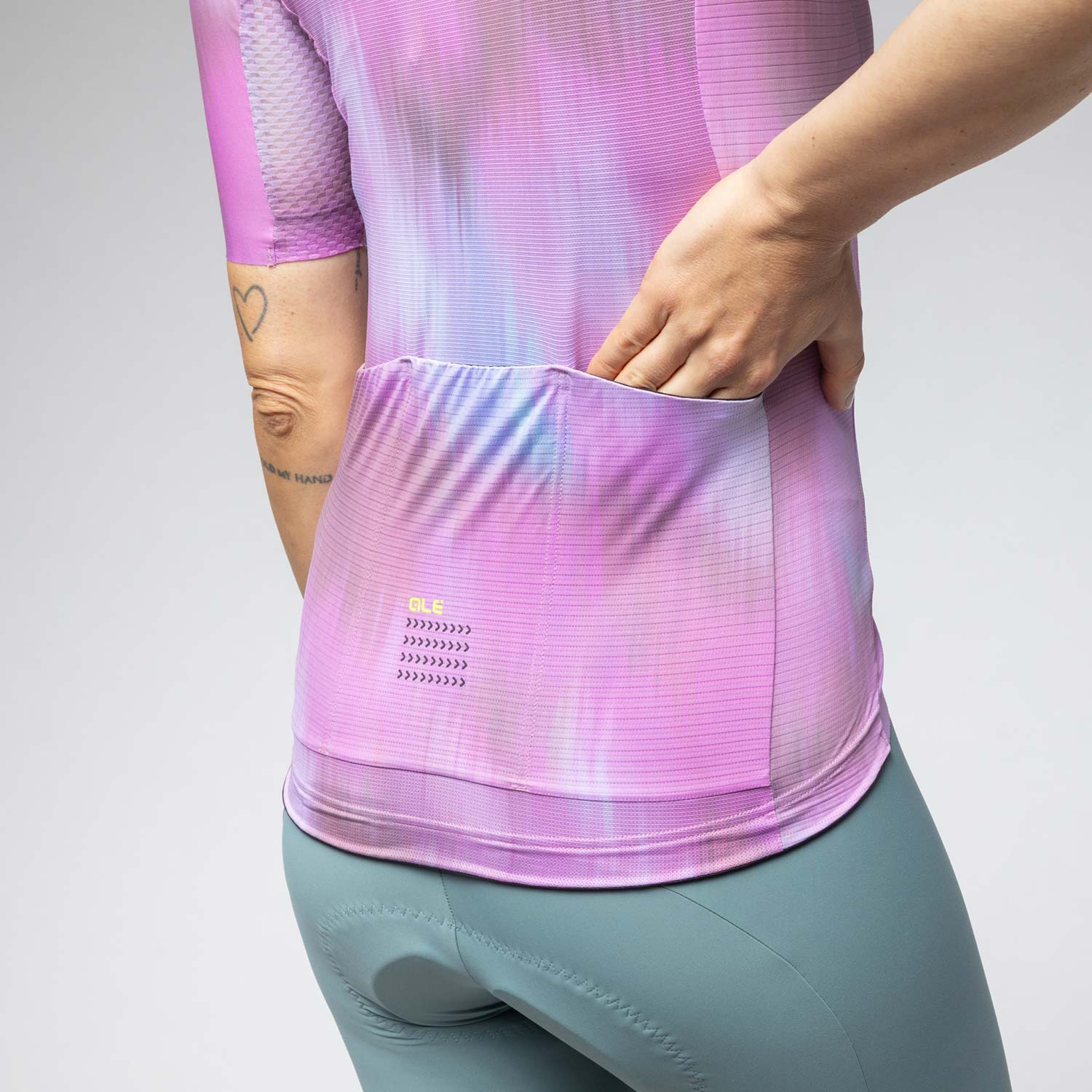 Ale Clothing Argon PR-E Womens Short Sleeved Jersey - L - Pink PR-E - Image 6