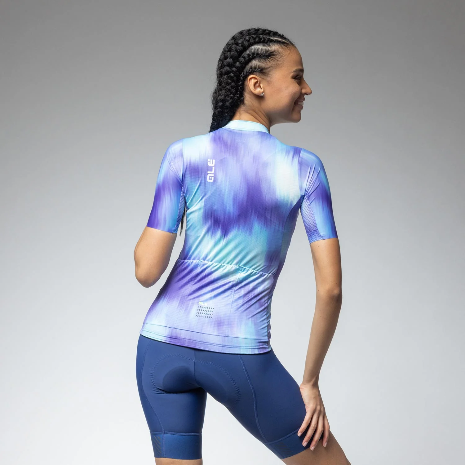 Ale Clothing Argon PR-E Womens Short Sleeved Jersey - S - Blue PR-E - Image 2
