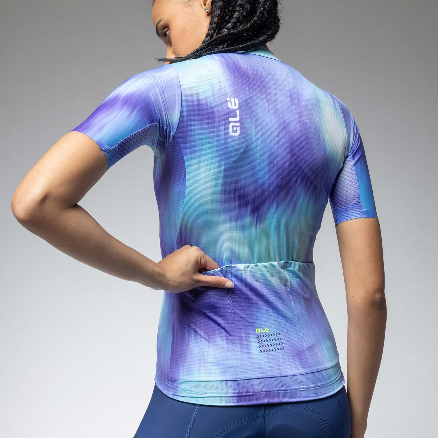 Ale Clothing Argon PR-E Womens Short Sleeved Jersey - S - Blue PR-E - Image 4