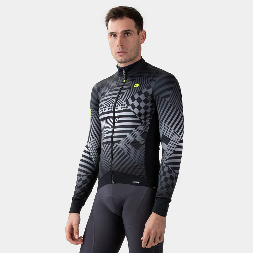 Ale Clothing Checker Pr-S LS Jersey Grey S