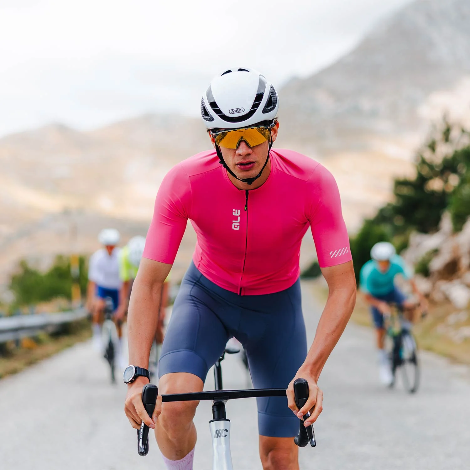 Ale Clothing Colour Block Pragma Short Sleeved Jersey SS26 - L - Pink Pragma - Image 6