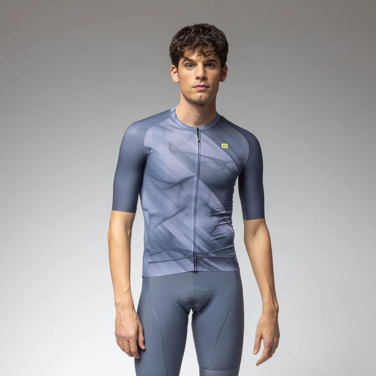 Ale Clothing Crash Pragma Short Sleeved Jersey - L - Grey Pragma