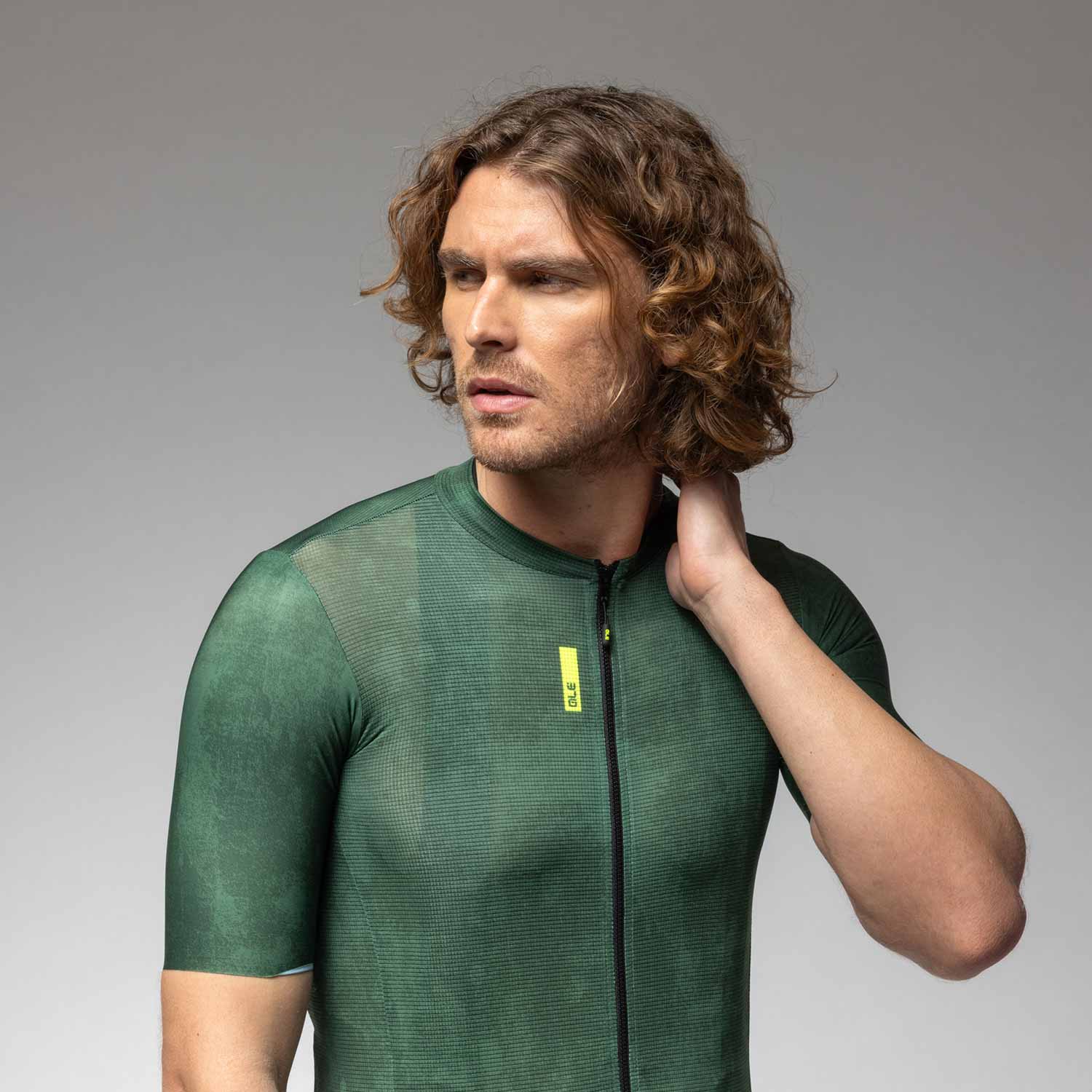 Ale Clothing Deep Pragma Short Sleeved Jersey - L - Green Pragma - Image 4