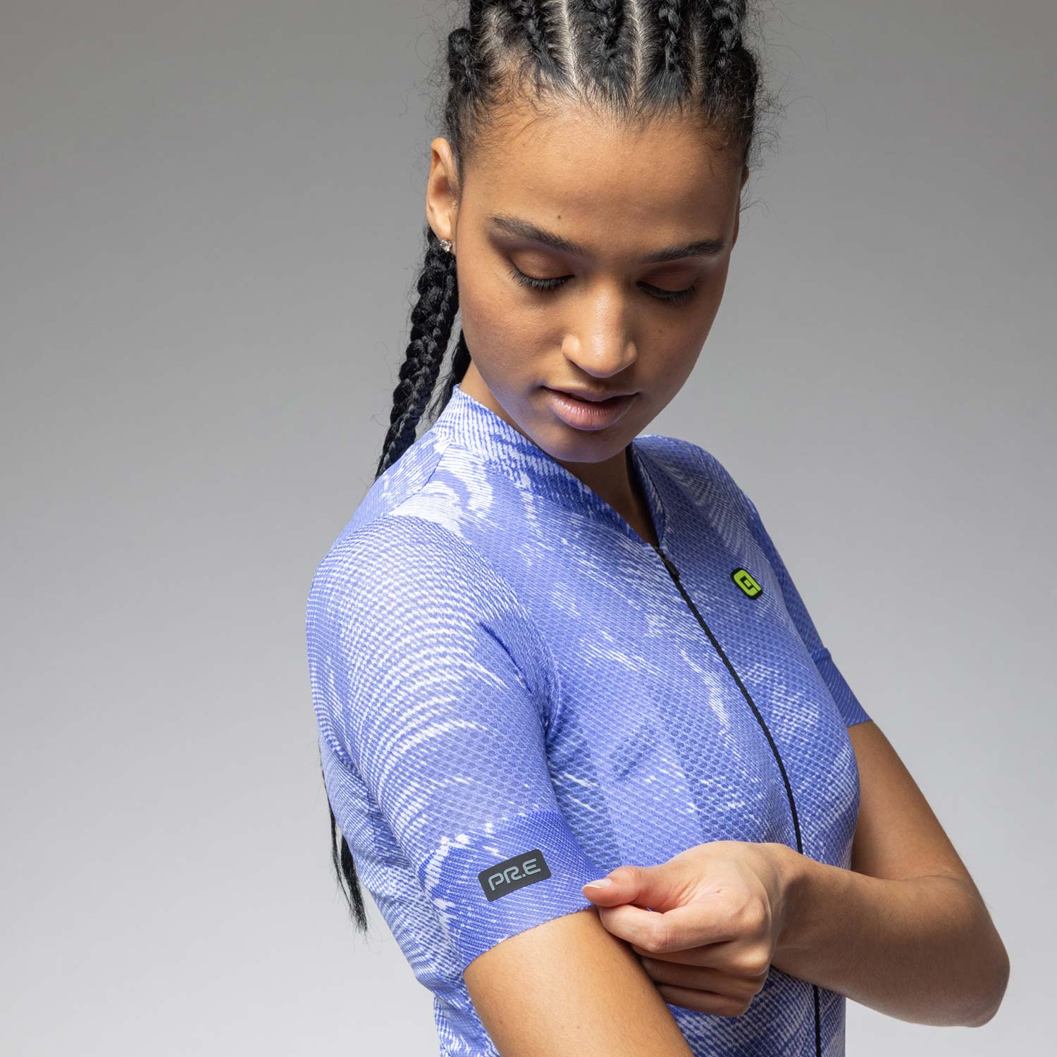 Ale Clothing Fan PR-E Womens Short Sleeved Jersey - S - Blue PR-E - Image 3