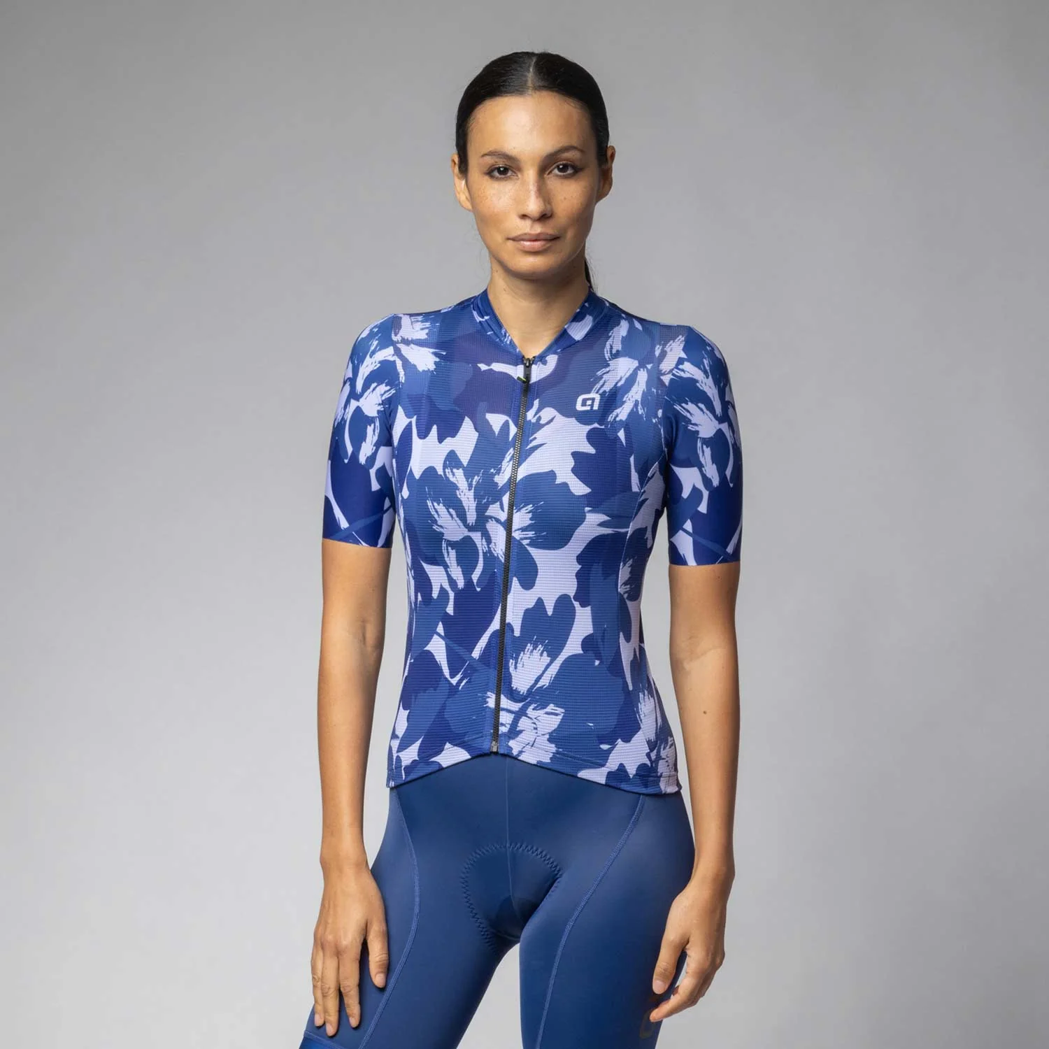 Ale Clothing Flower Pragma SS Wmns Jersey Blue S