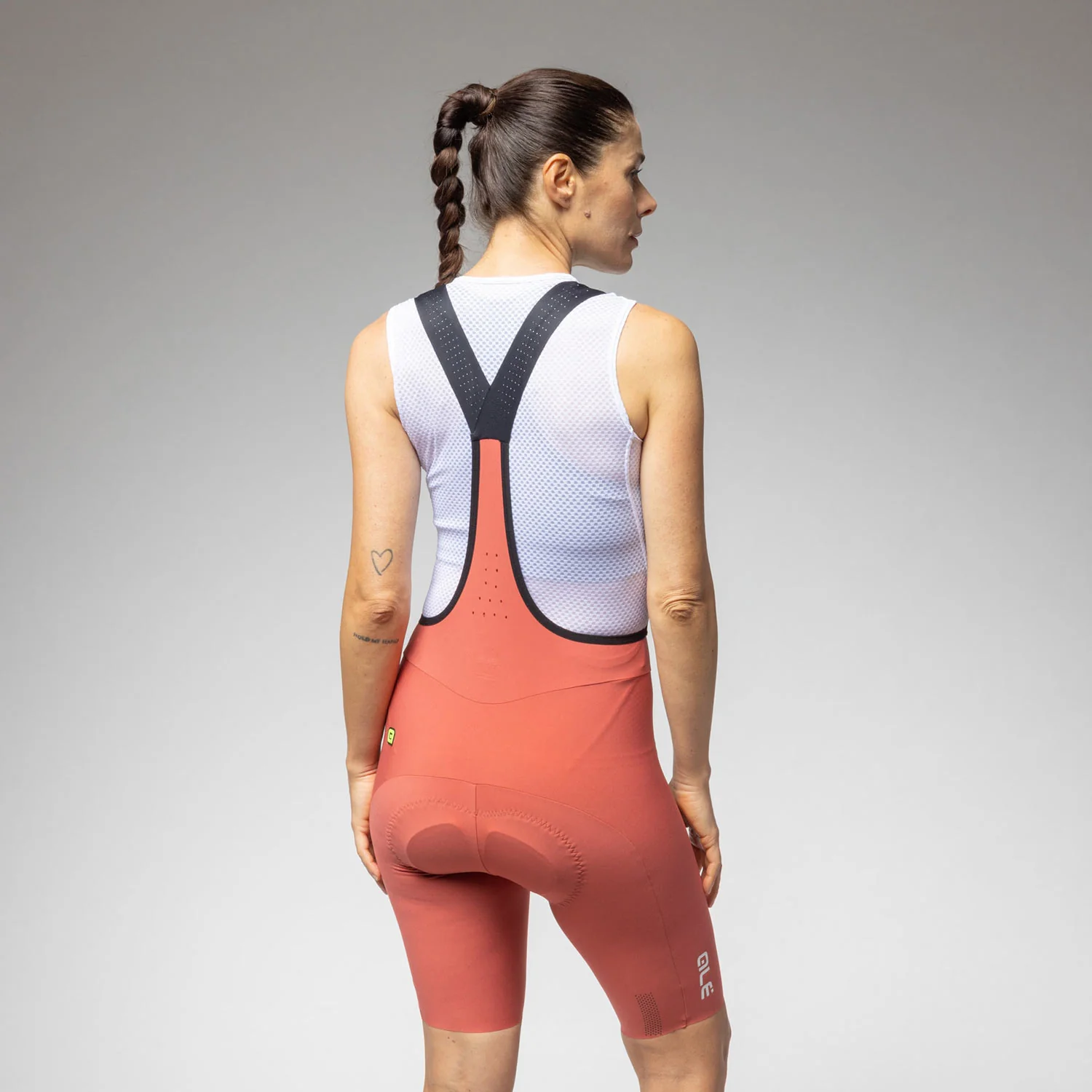Ale Clothing Go R-EV1 Womens Bibshorts - L - Orange R-EV1 - Image 2