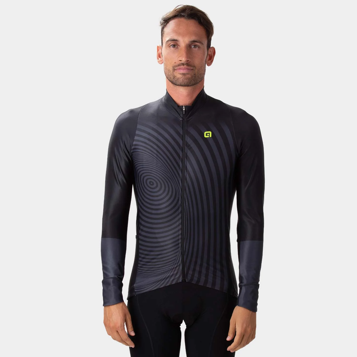 Ale Clothing Green Digital PR-R Long Sleeved Jersey Black M