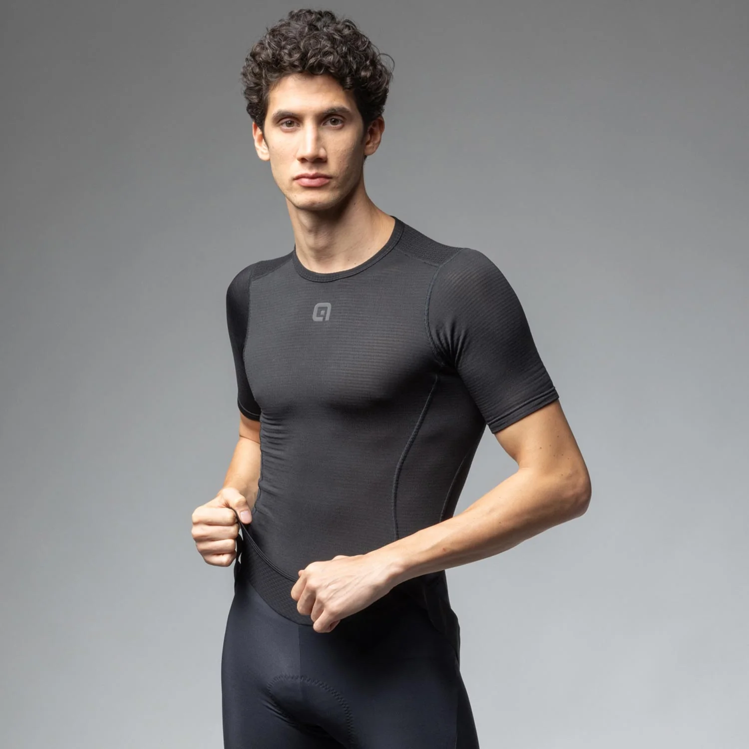 Ale Clothing Grid Intimo SS Baselayer Black XS/S