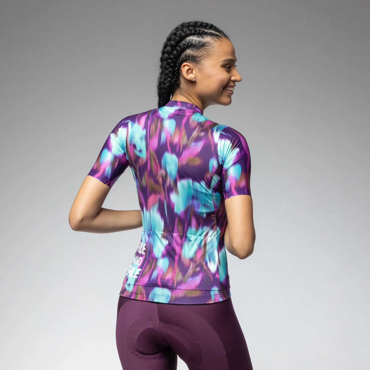 Ale Clothing Jardin 2.0 PR-E Womens Short Sleeved Jersey - L - Purple PR-E - Image 2