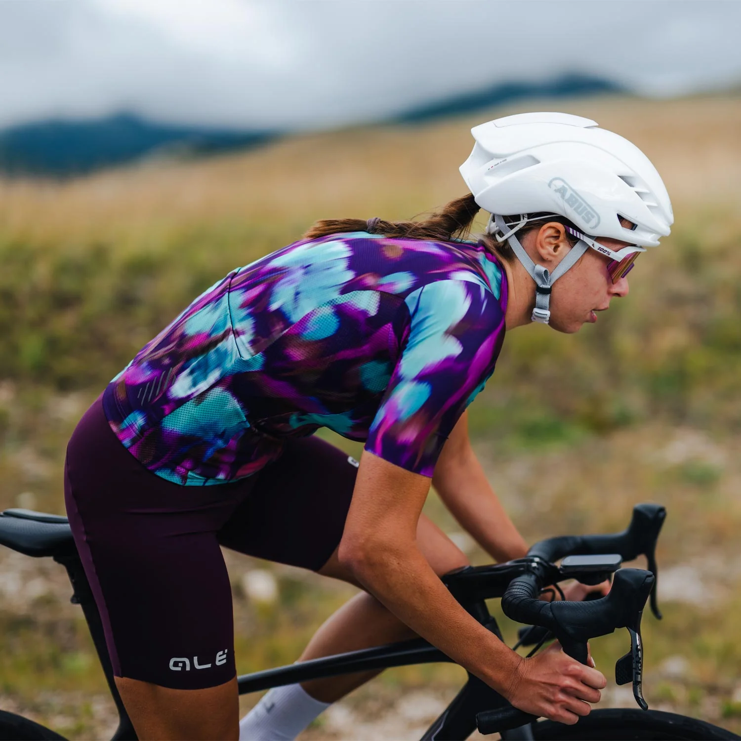 Ale Clothing Jardin 2.0 PR-E Womens Short Sleeved Jersey - M - Purple PR-E - Image 7