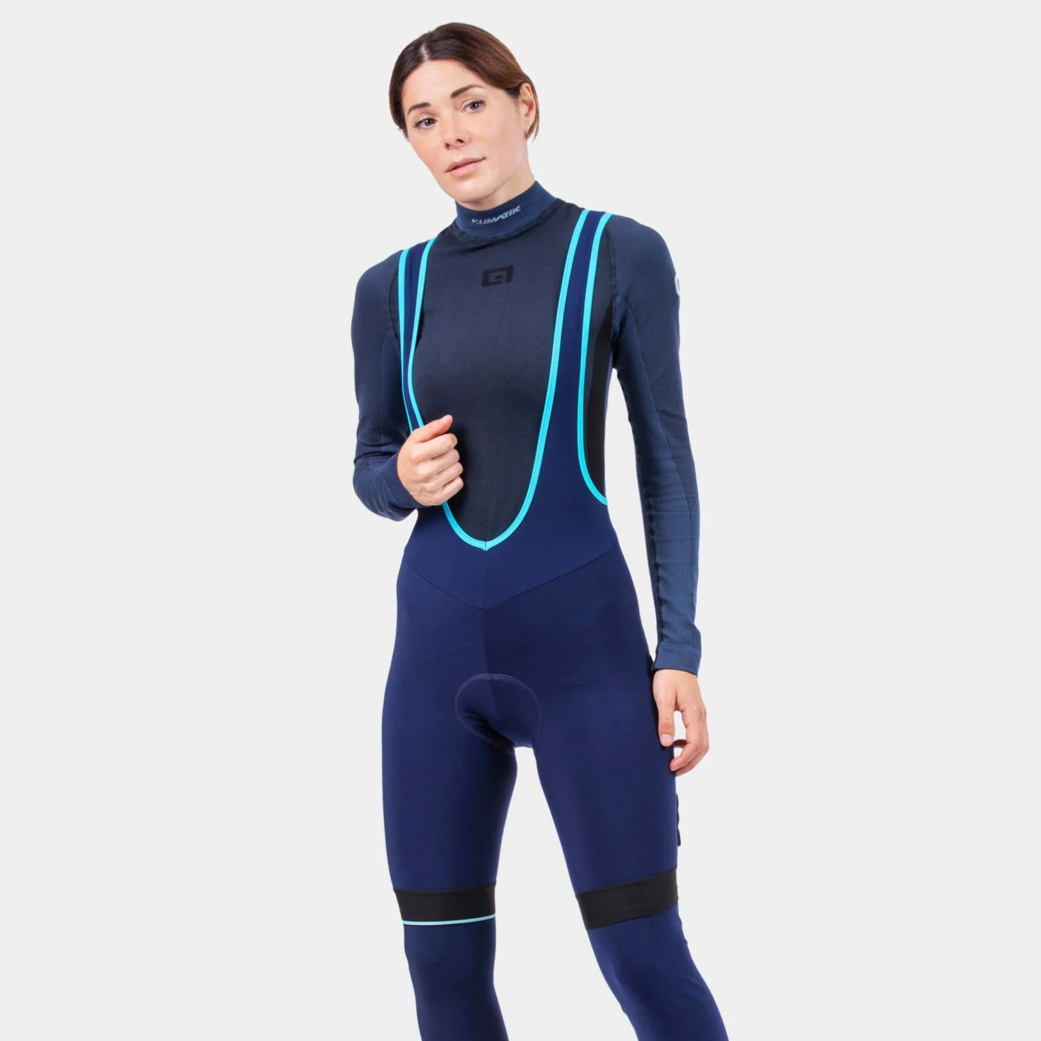 Ale Clothing K-Atmo 2.0 Klimatik WR Wmns Bibshort Navy Blue M