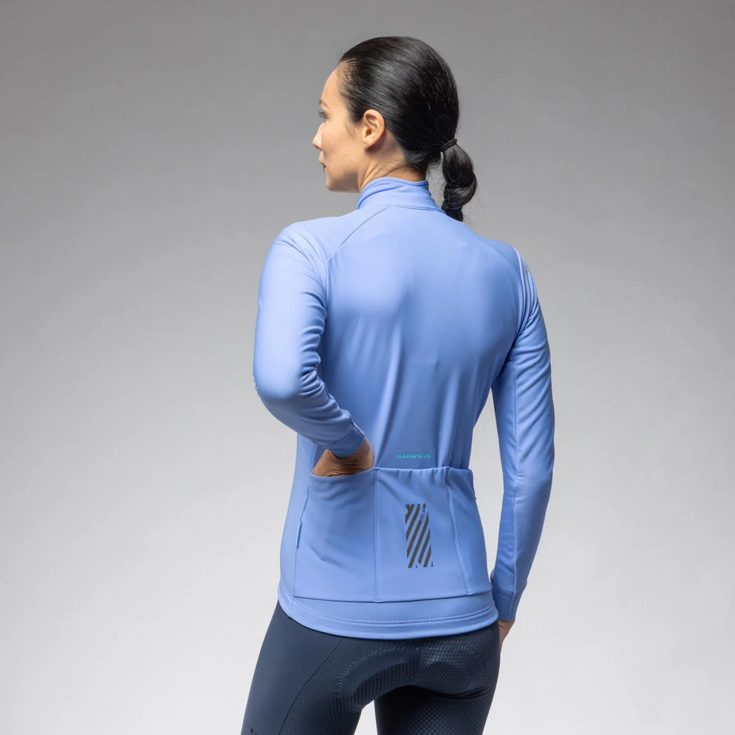 Ale Clothing K-Idro Klimatik Womens Long Sleeved Jersey - XXL - Light-Blue Klimatik - Image 2