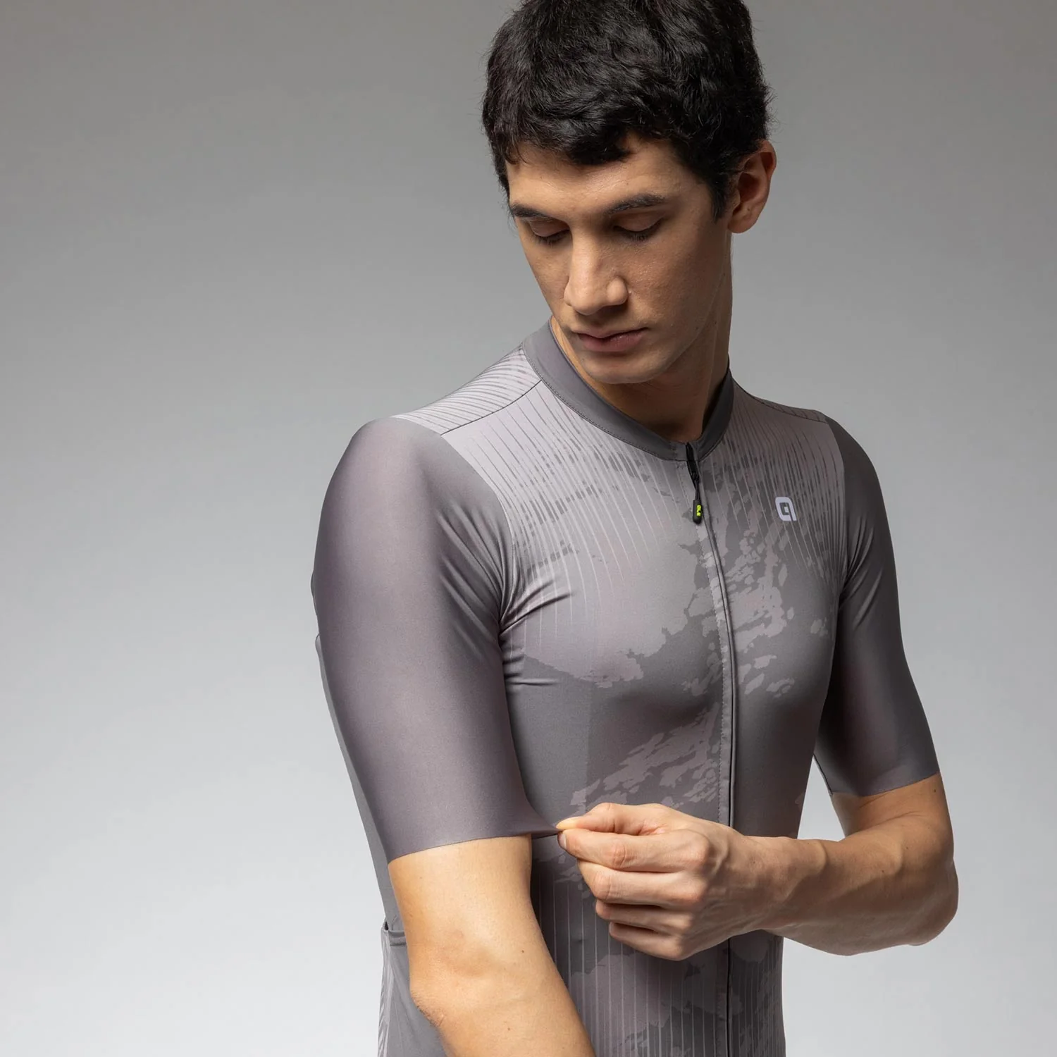 Ale Clothing Krakatoa Off Road Short Sleeved Jersey - L - Grey Off Road/Gravel - Image 3