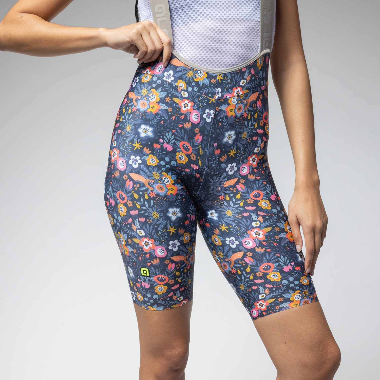 Ale Clothing Master Graphic PR-E Womens Bibshorts - S - Blue PR-E - Image 3