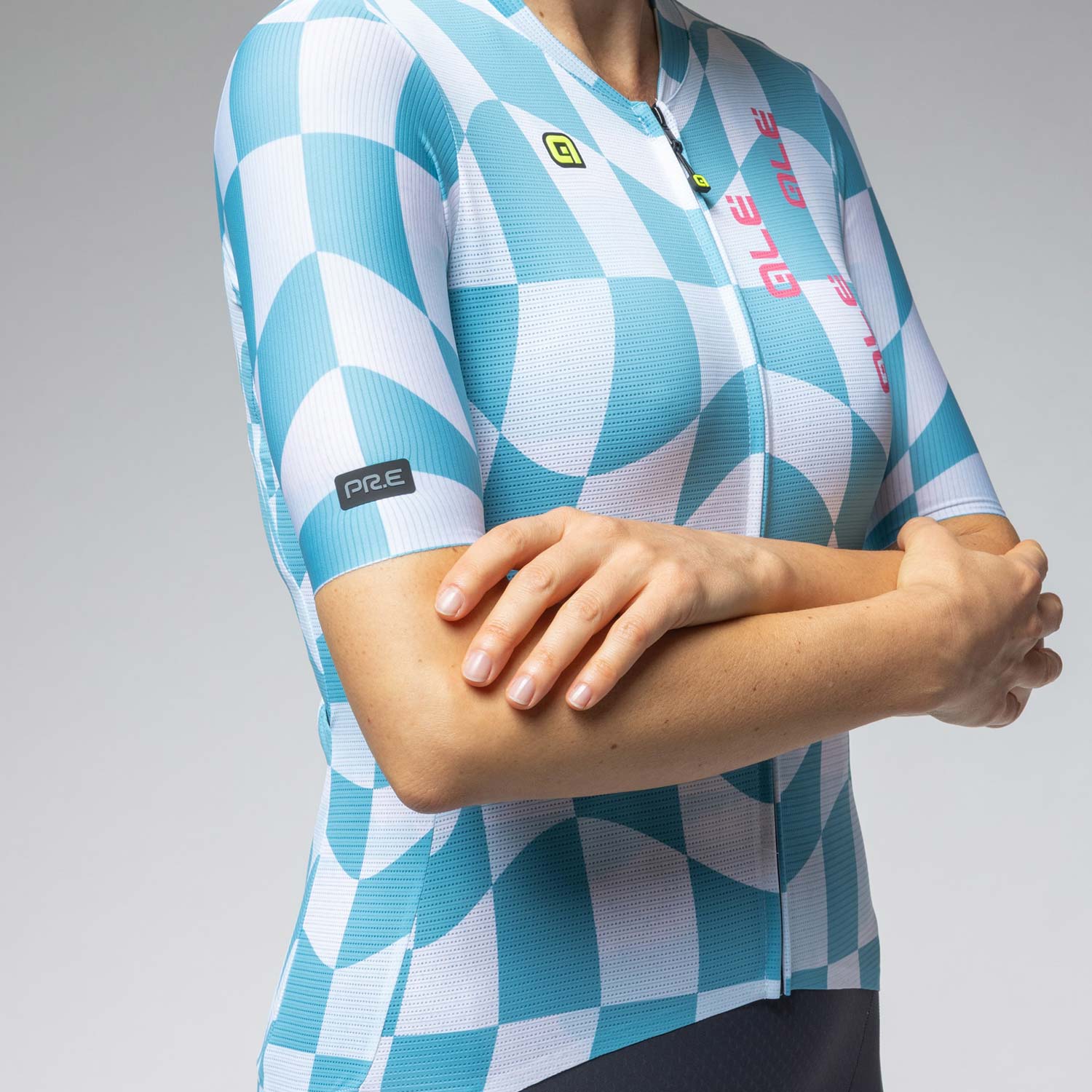 Ale Clothing Multiverso 2.0 PR-E Womens Short Sleeved Jersey - M - Cyan PR-E - Image 3