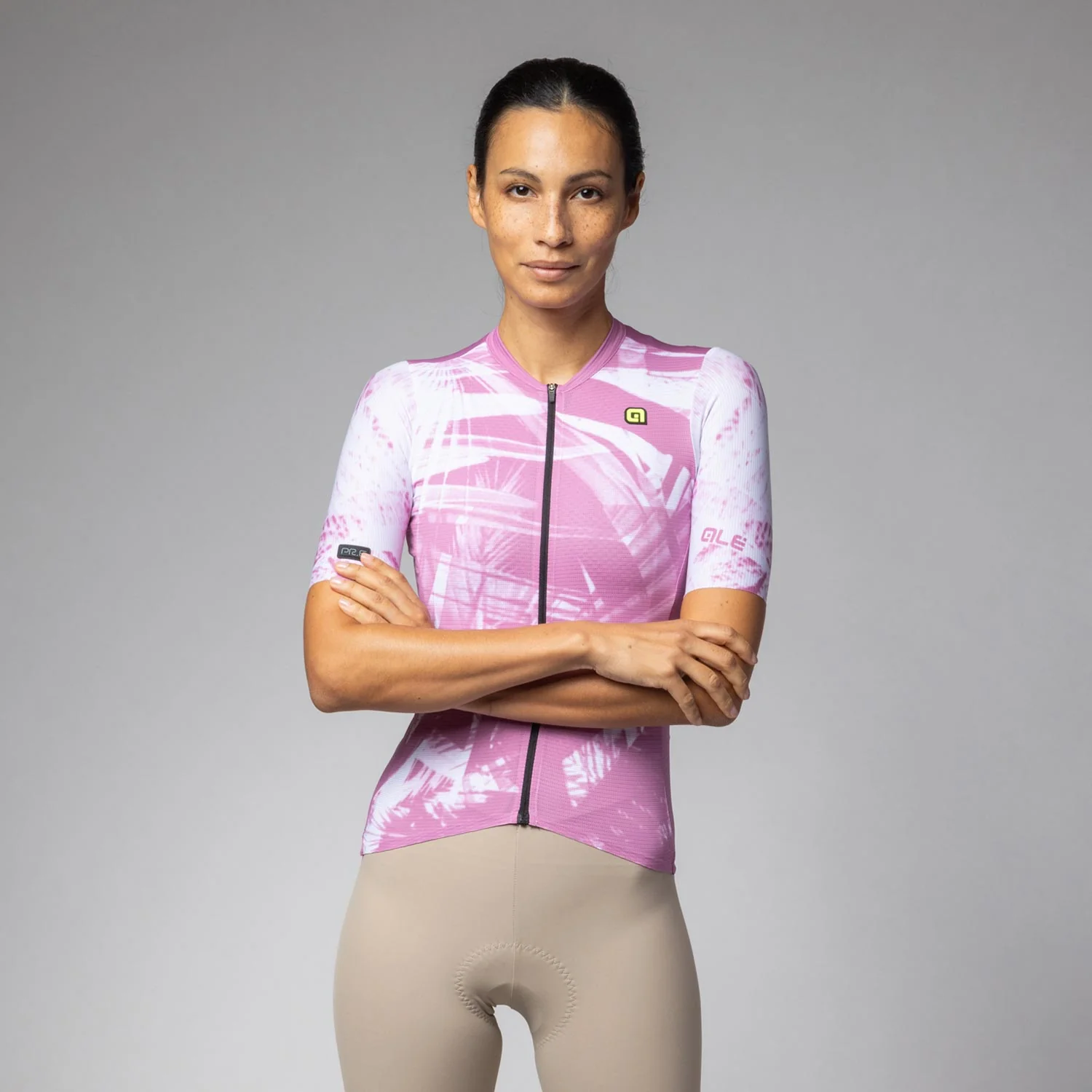 Ale Clothing Palm Pr-E SS Wmns Jersey Cipria S