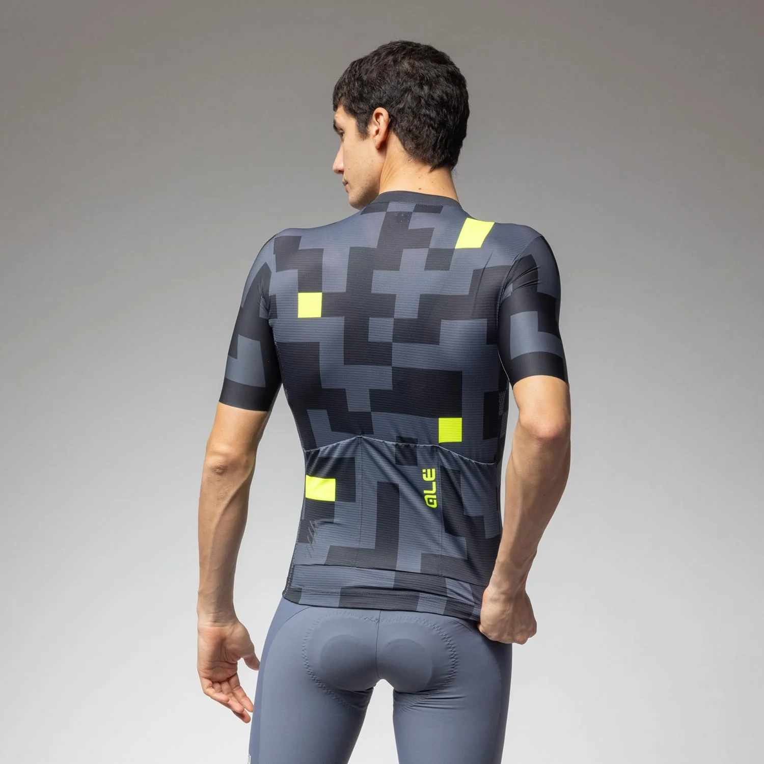 Ale Clothing Pixel Pragma Short Sleeved Jersey - L - Black Pragma - Image 2