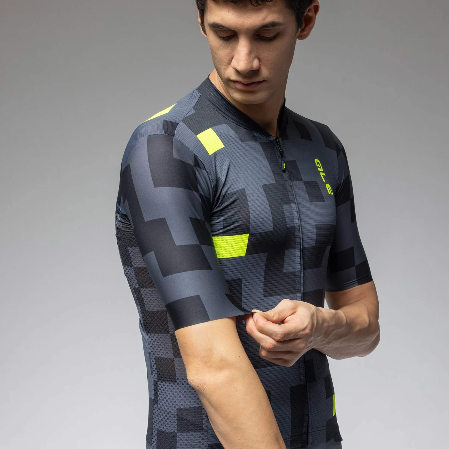 Ale Clothing Pixel Pragma Short Sleeved Jersey - XL - Black Pragma - Image 3