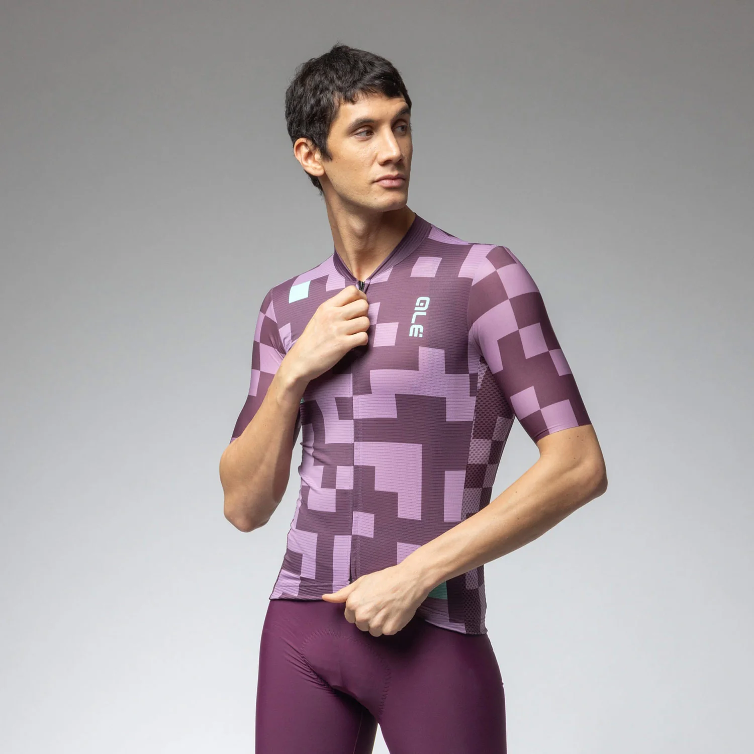 Ale Clothing Pixel Pragma Short Sleeved Jersey - XXL - Purple Pragma