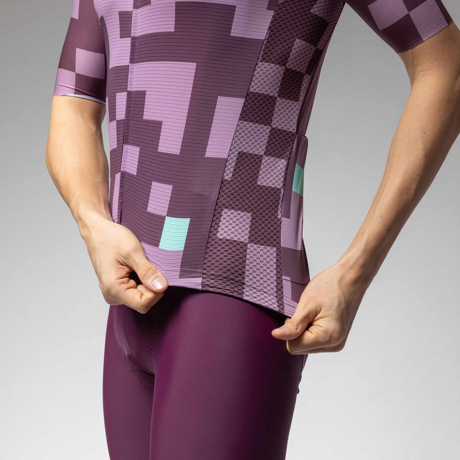 Ale Clothing Pixel Pragma Short Sleeved Jersey - XXL - Purple Pragma - Image 4