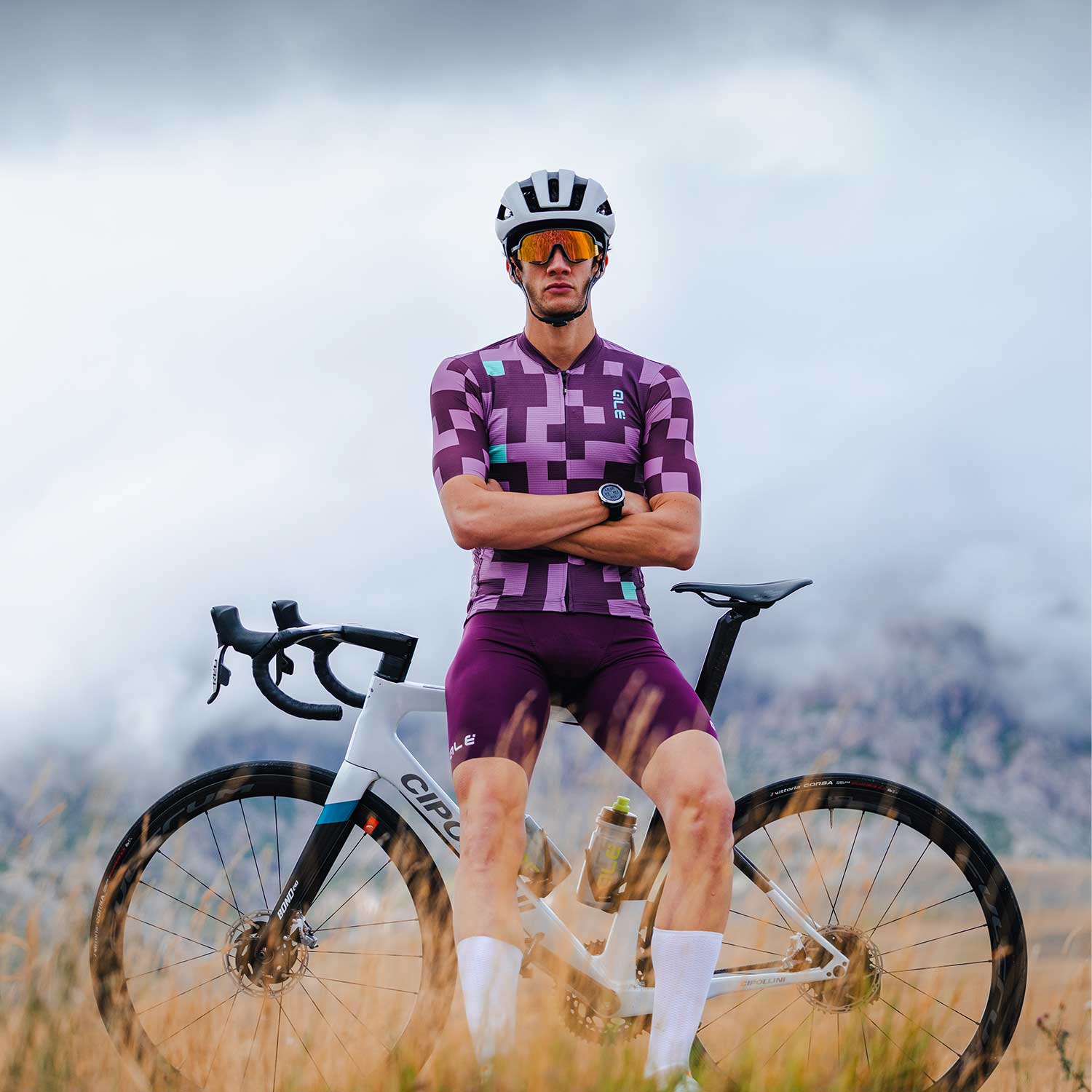 Ale Clothing Pixel Pragma Short Sleeved Jersey - XXL - Purple Pragma - Image 6