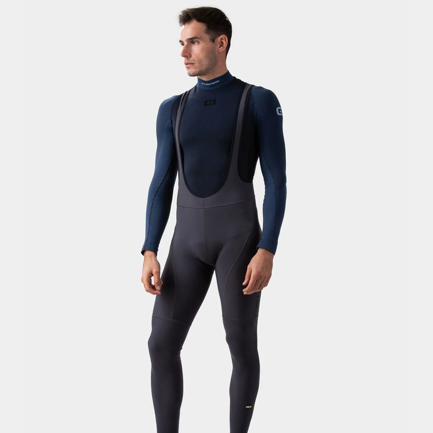 Ale Clothing Road PR-R Bibtights - L - Grey PR-R