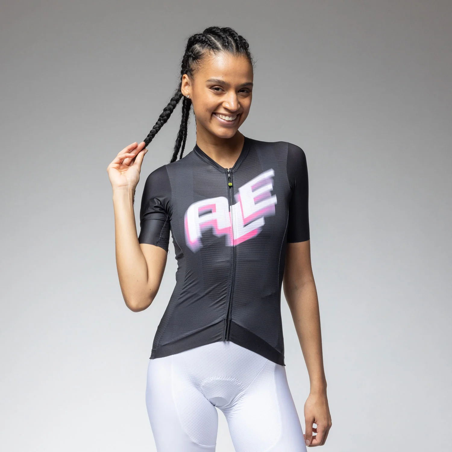 Ale Clothing Sauvage 2.0 PR-E Womens Short Sleeved Jersey - XS - Black PR-E