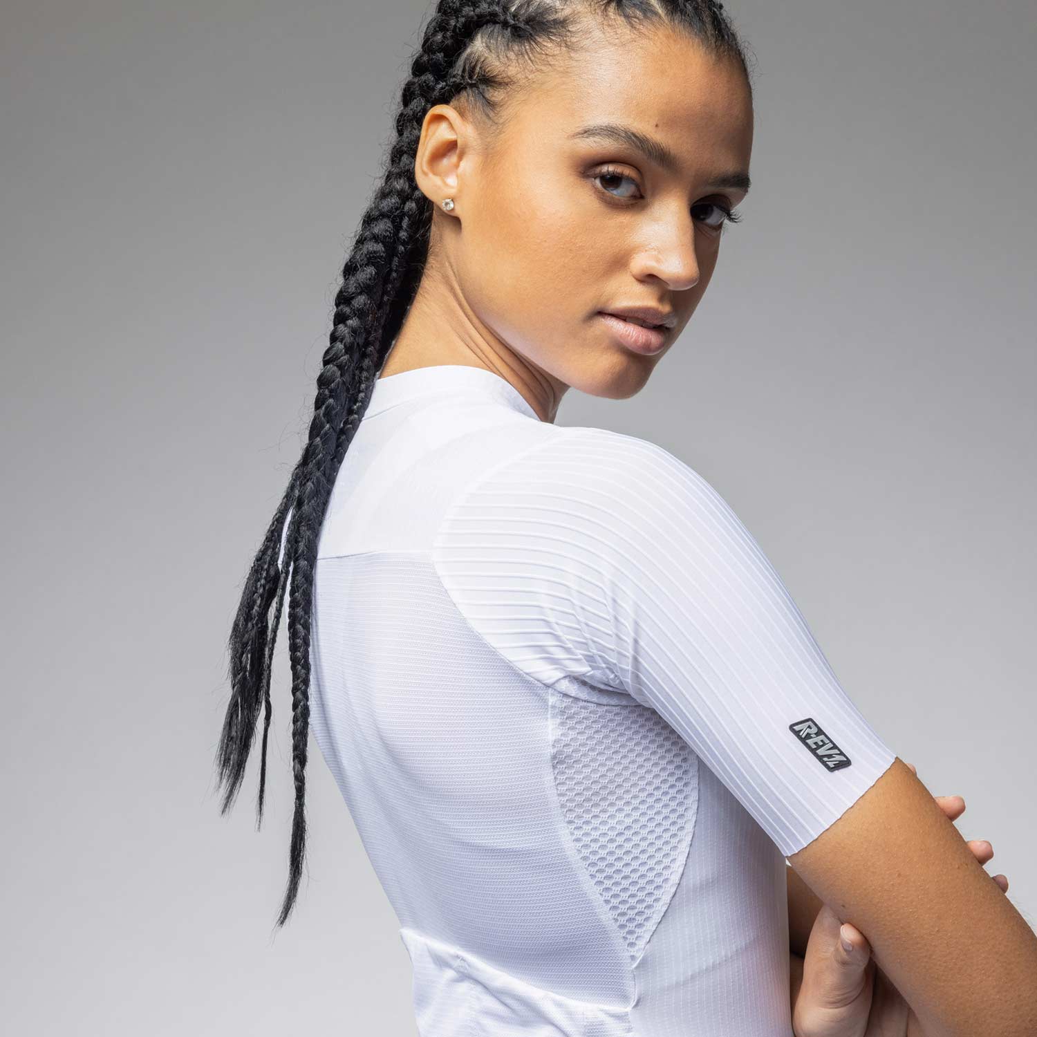 Ale Clothing Sprinter 2.0 R-EV1 Womens Short Sleeved Jersey - L - White R-EV1 - Image 3
