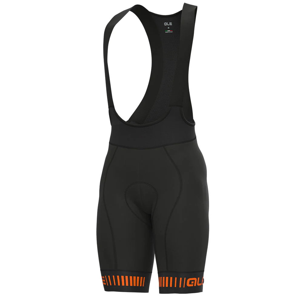 Ale Clothing Strada PR-R Bibshorts Black/Orange XXL