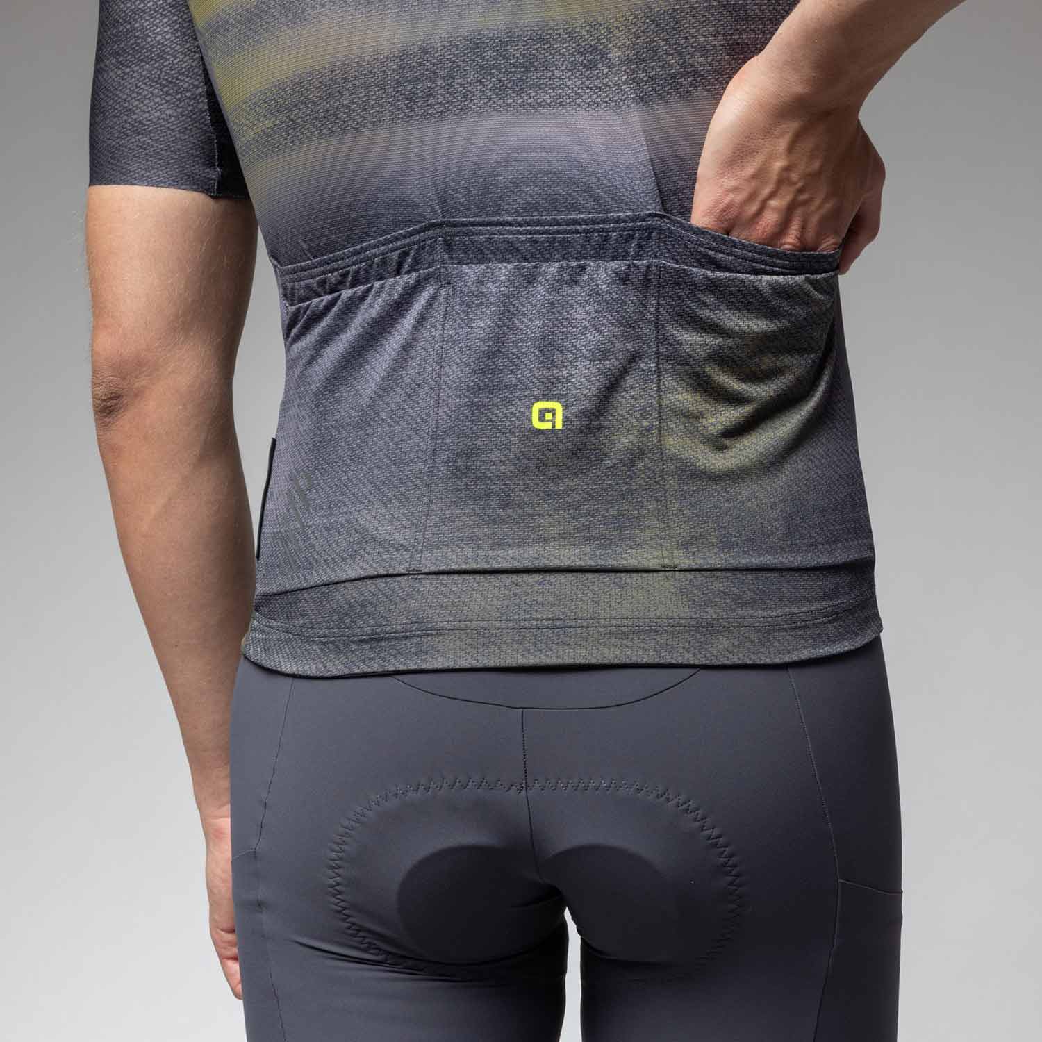 Ale Clothing Traccia Off Road Short Sleeved Jersey - XL - Black Off Road/Gravel - Image 5