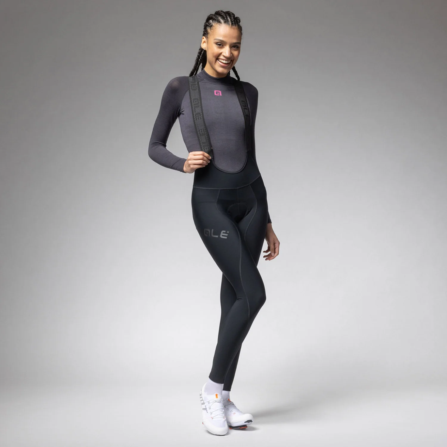 Ale Clothing Winter Pragma Womens Bibtights Blk L