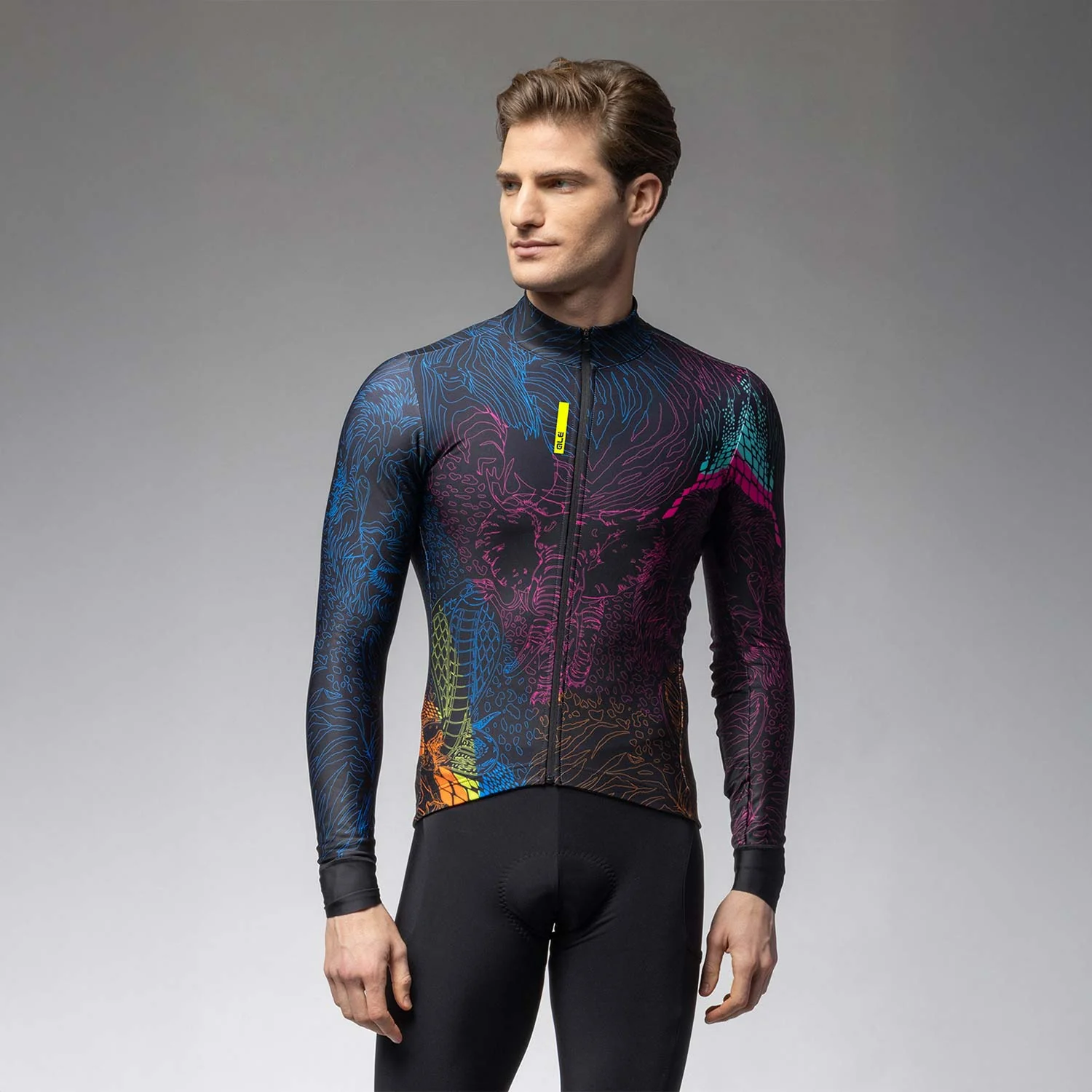 Ale Clothing Zanzibar Pragma Long Sleeved Jersey - S - Multi Pragma