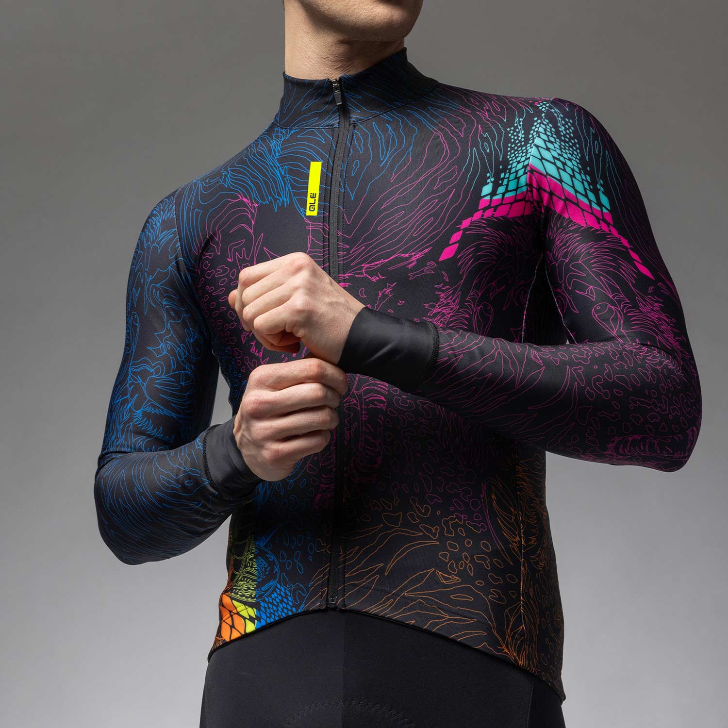 Ale Clothing Zanzibar Pragma Long Sleeved Jersey - XXL - Multi Pragma - Image 4