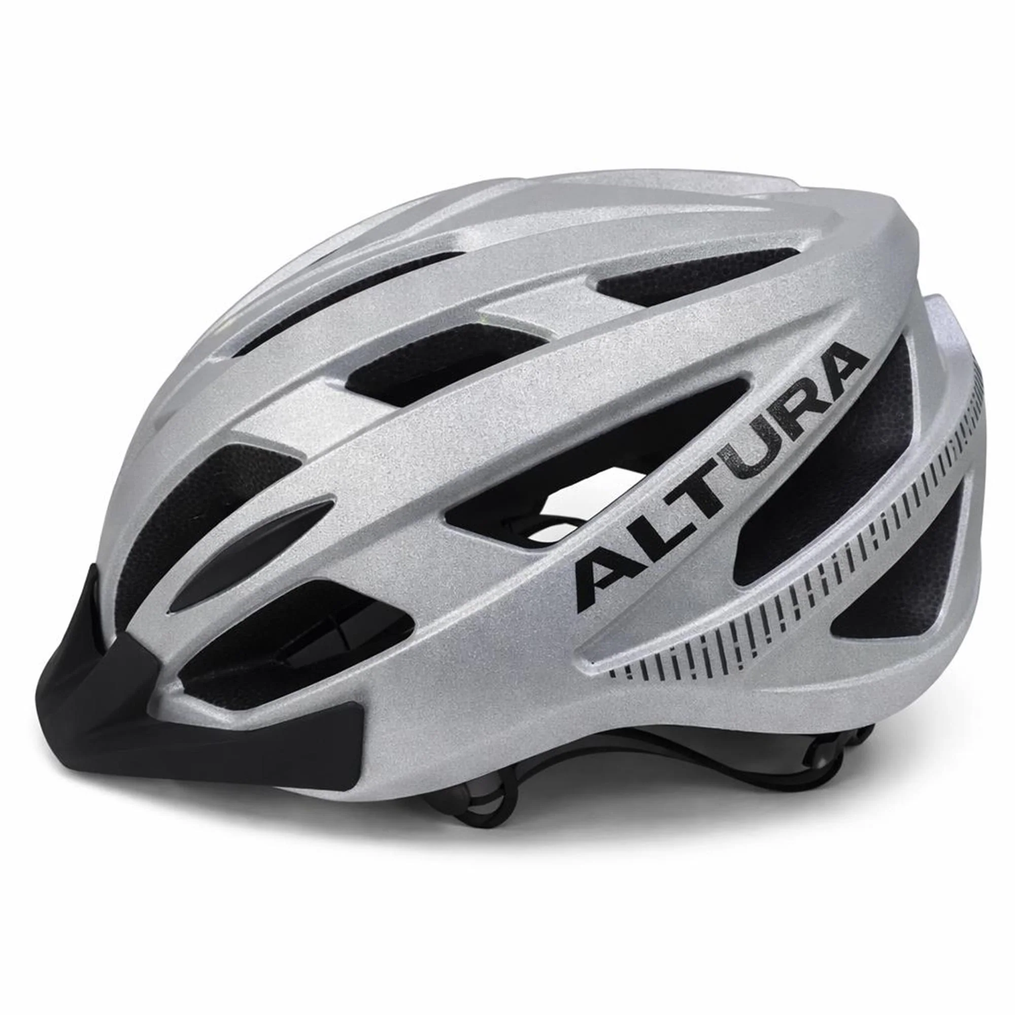 Altura Airstream Helmet 2026: GLOSS SILVER REFLECTIVE M 52-58CM