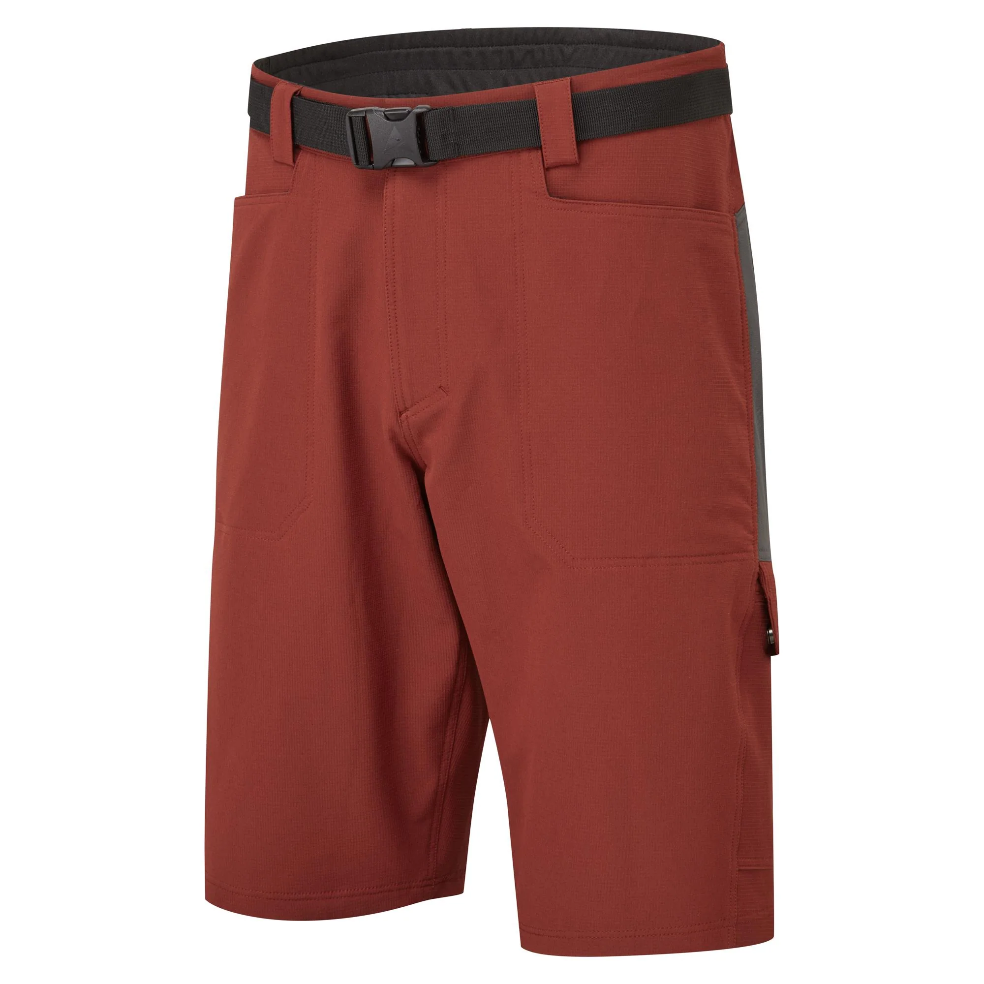 Altura Esker Cargo Baggy Shorts + Liner: BRICK RED L