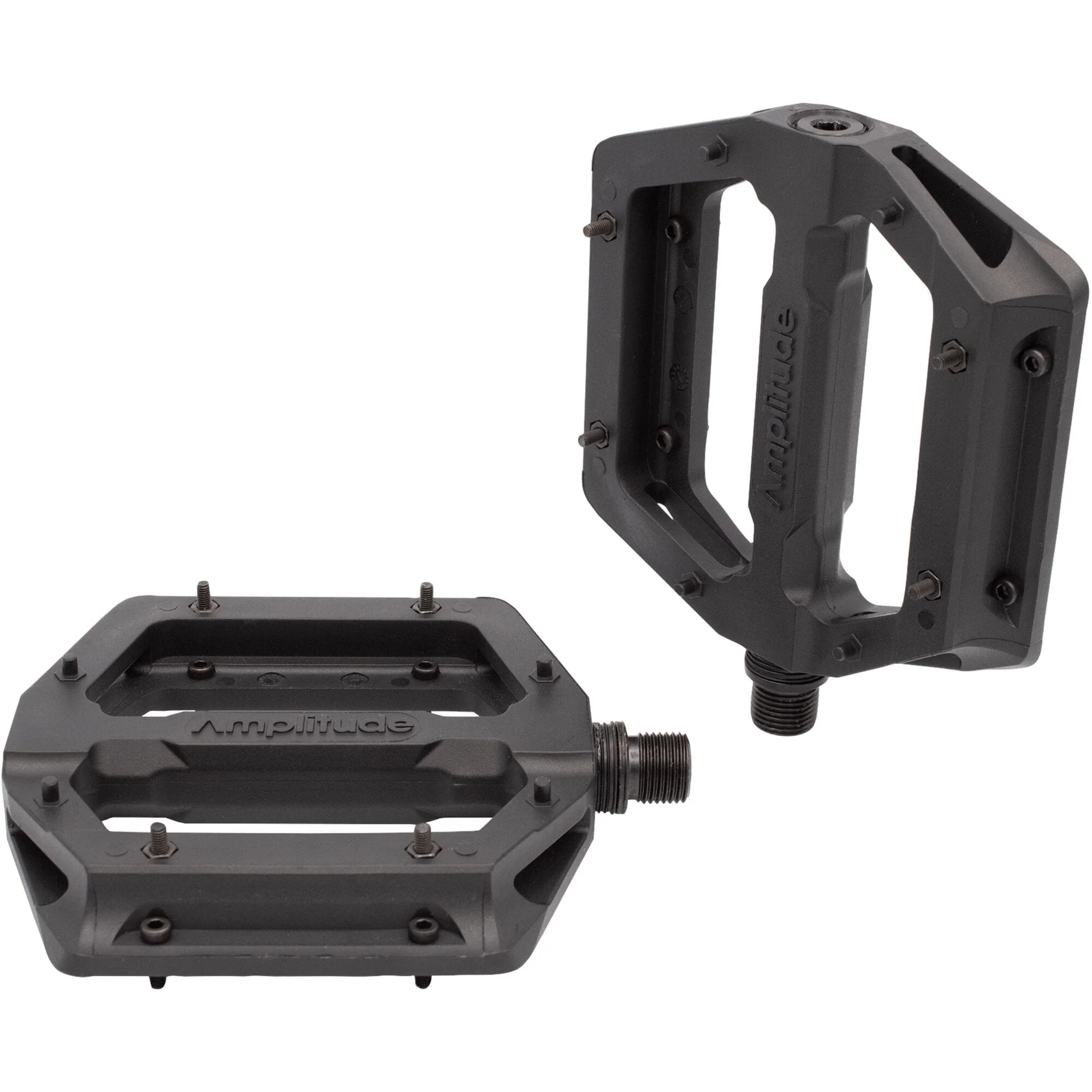Amplitude G100 Flat Pedal with replaceable pins; black