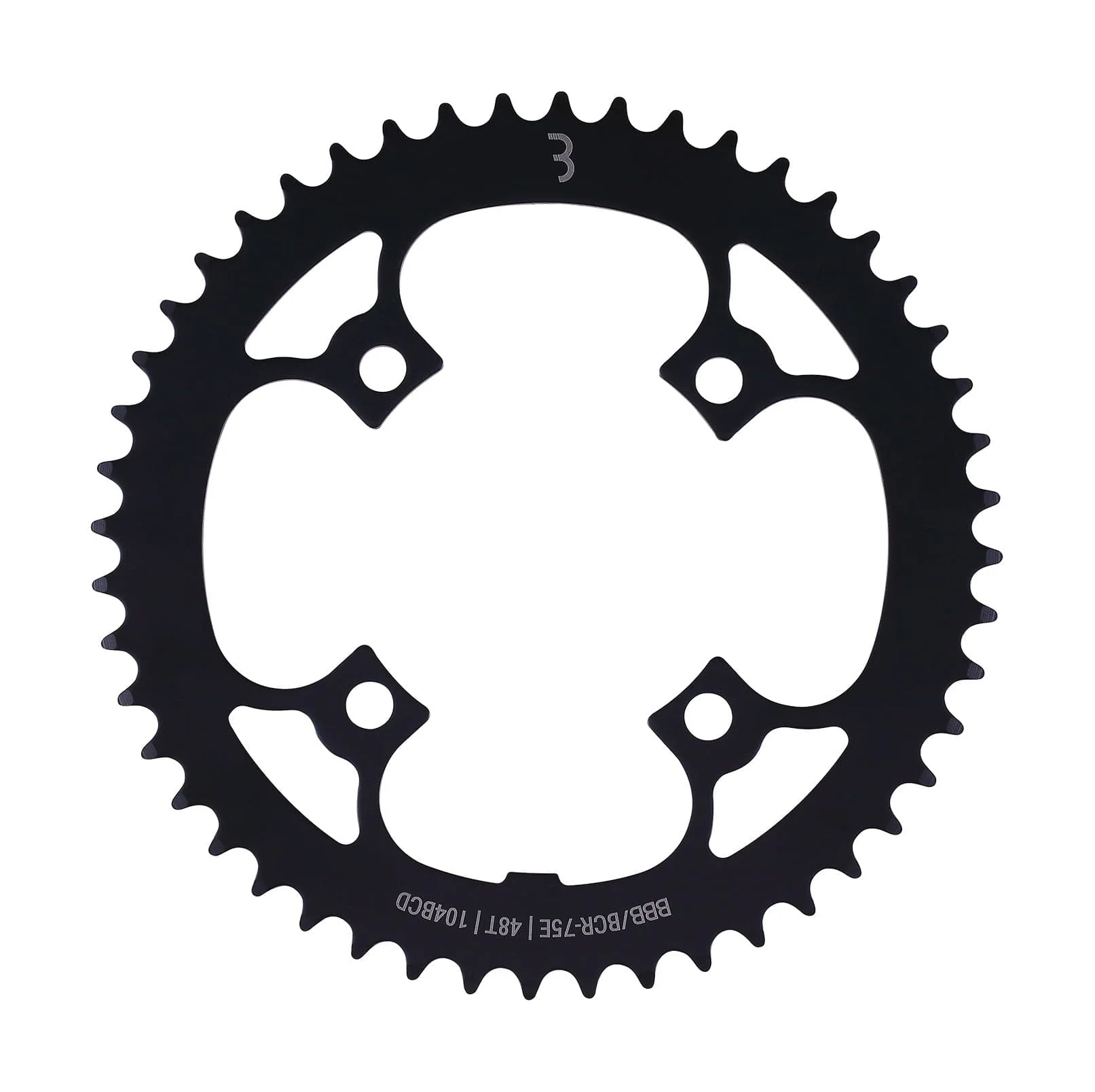 BBB BCR-75E - E-Bike Gear Chainring (104BCD , Black)