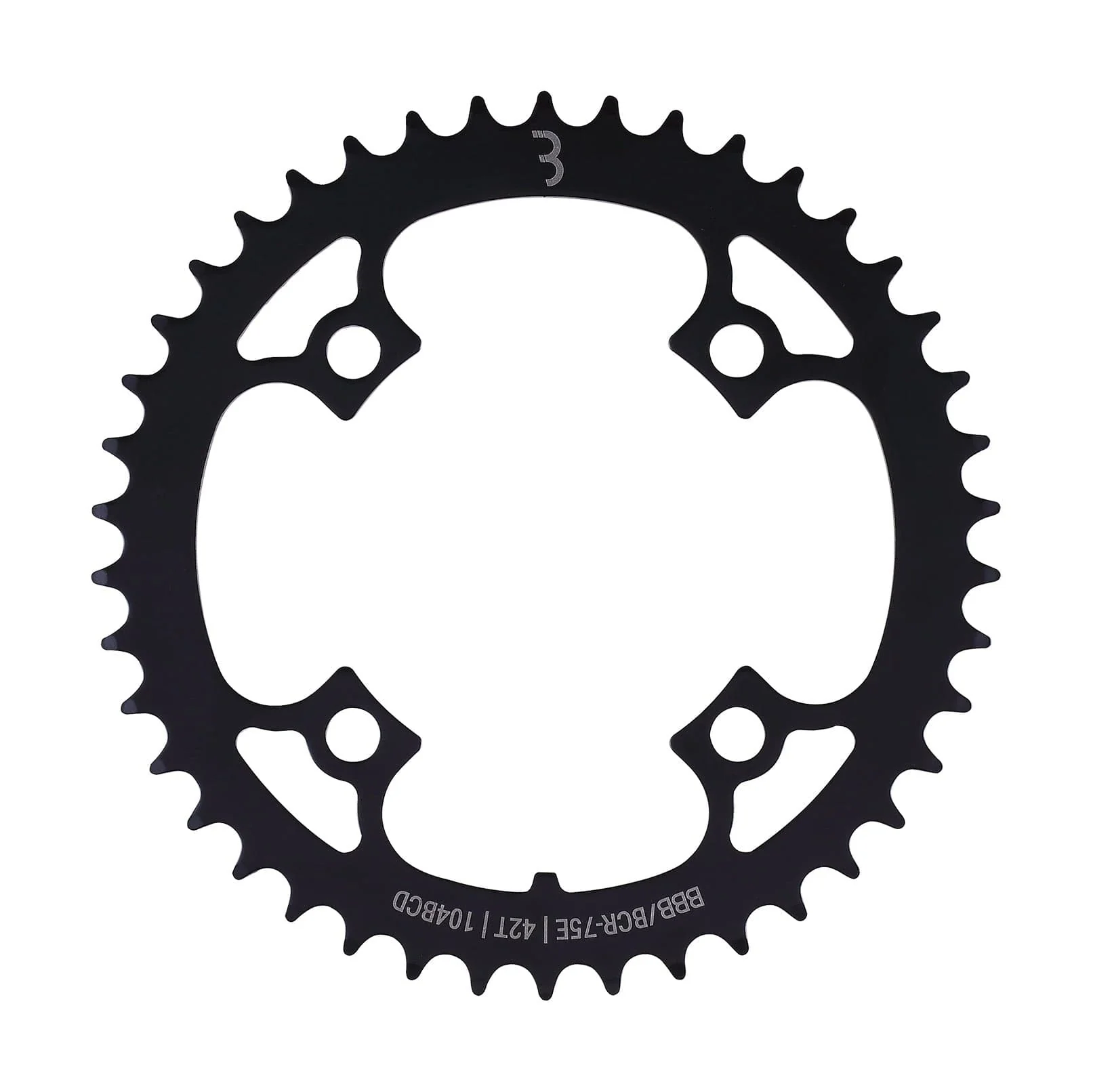 BBB BCR-75E - E-Bike Gear Chainring (104BCD , Black) - Image 3