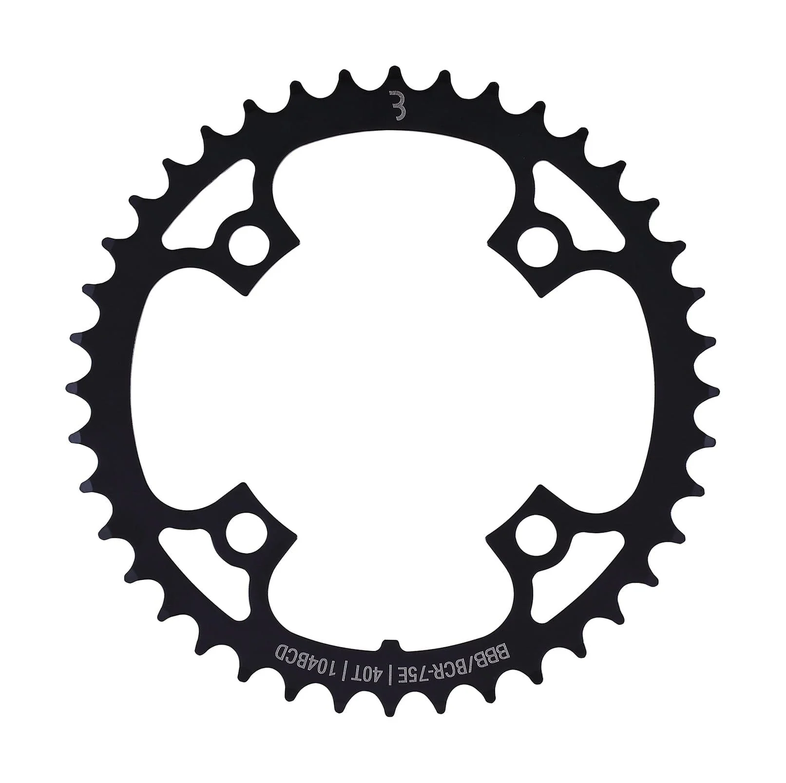 BBB BCR-75E - E-Bike Gear Chainring (104BCD , Black) - Image 9