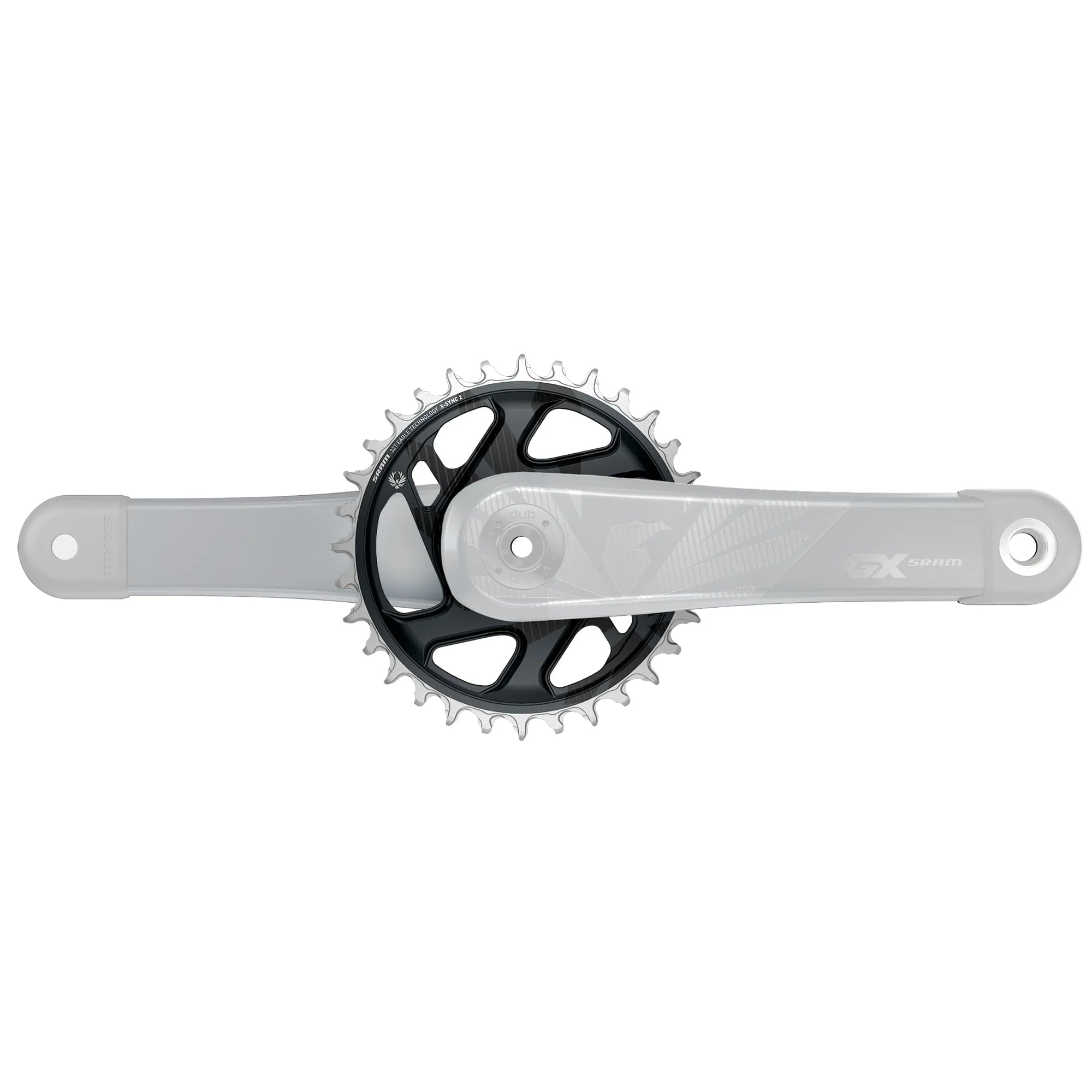 Sram Chain Ring X-Sync 2 Direct Mount 6Mm Offset Eagle Cold Forged (Finish Of Gx Eagle C1 Matches Crank Arms): Lunar Grey - Image 3