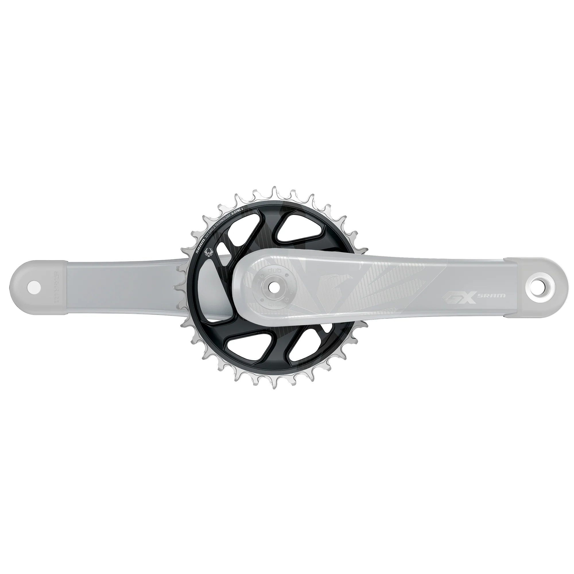 Sram Chain Ring X-Sync 2 Direct Mount 6Mm Offset Eagle Cold Forged (Finish Of Gx Eagle C1 Matches Crank Arms): Lunar Grey - Image 4