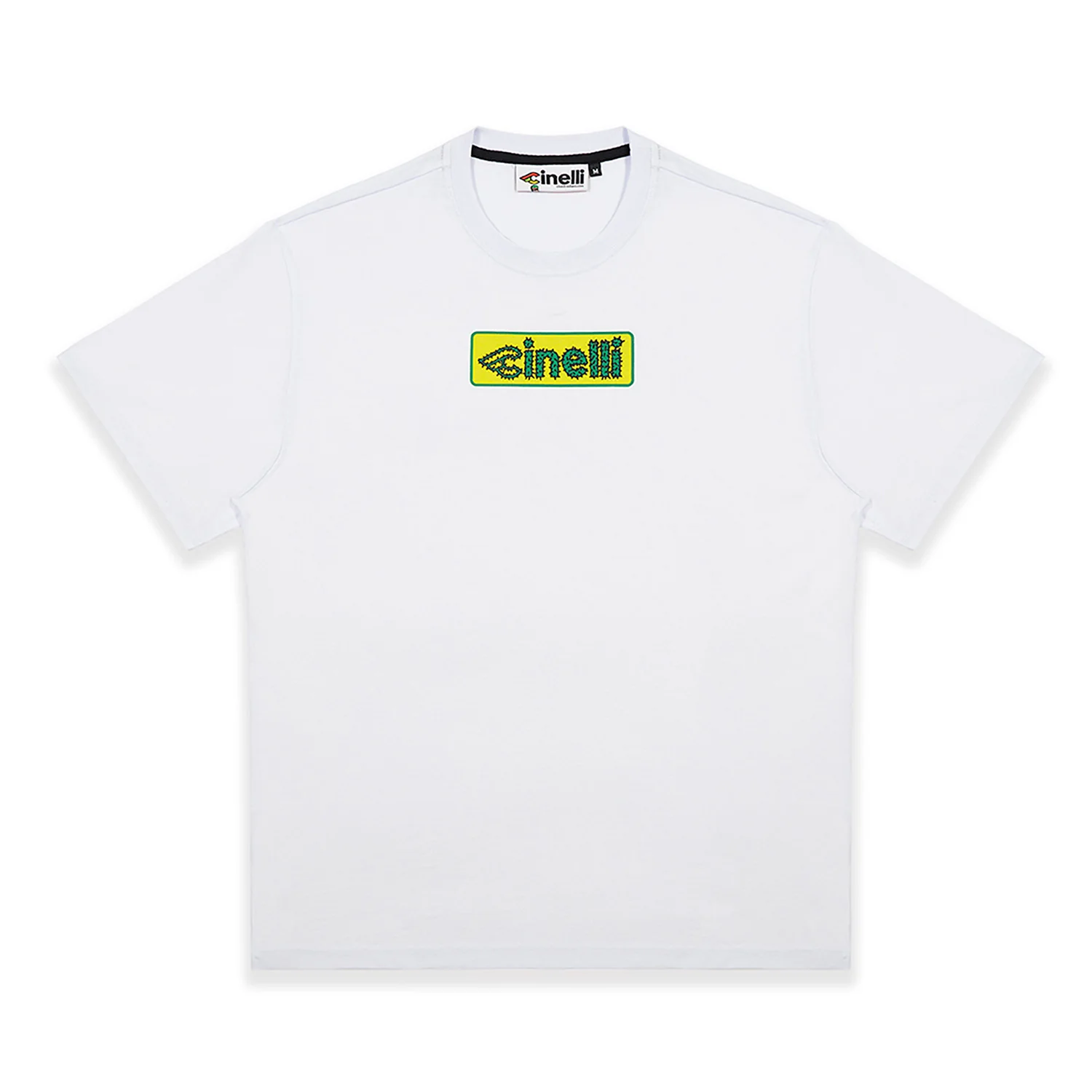 Cinelli Cactus White T-Shirt - M - White-Green